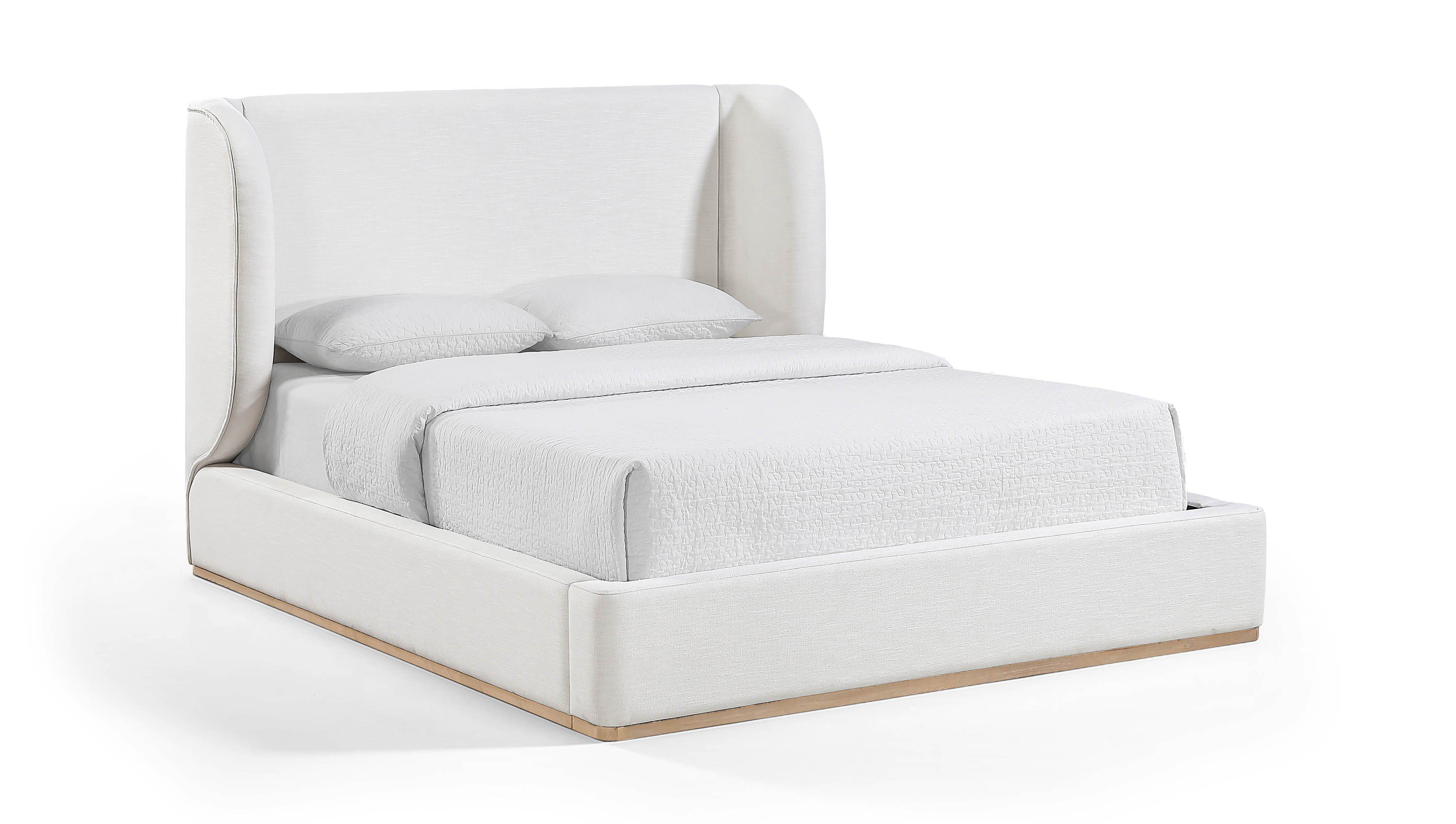 Aurin - Upholstered Queen Bed - Cream