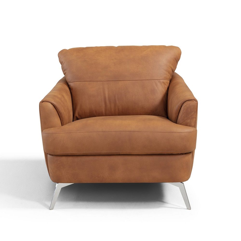 Safi - Chair - Cappuccino Leather, light brown, view 4