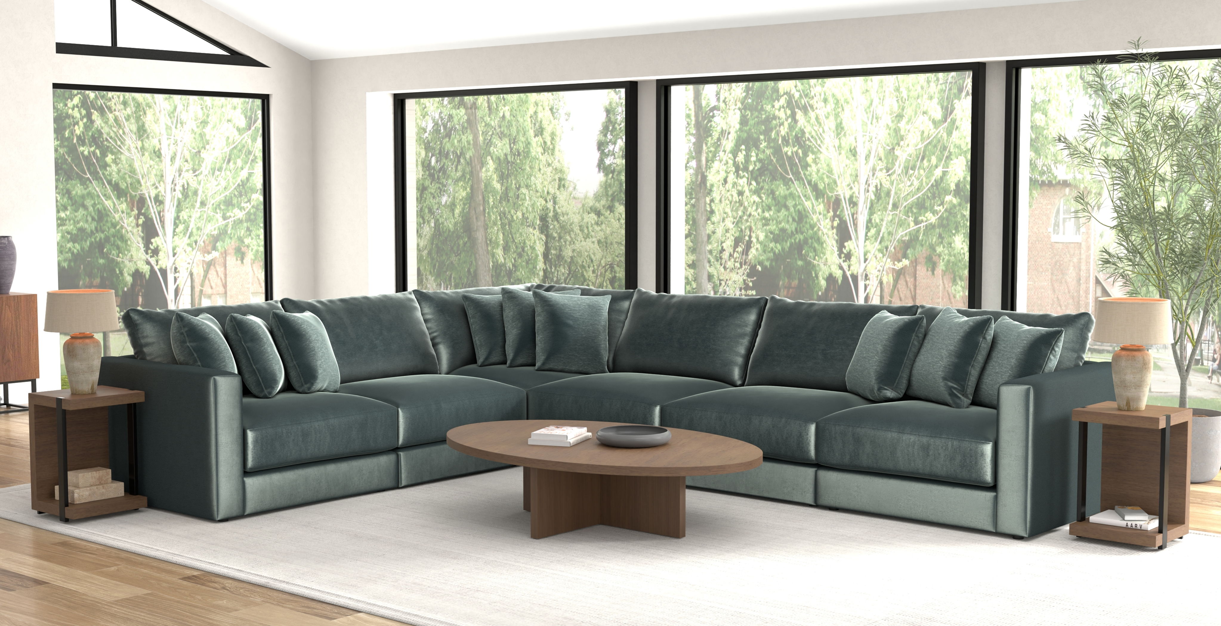 Remington - 6 Piece Modular Sectional - Pine Image