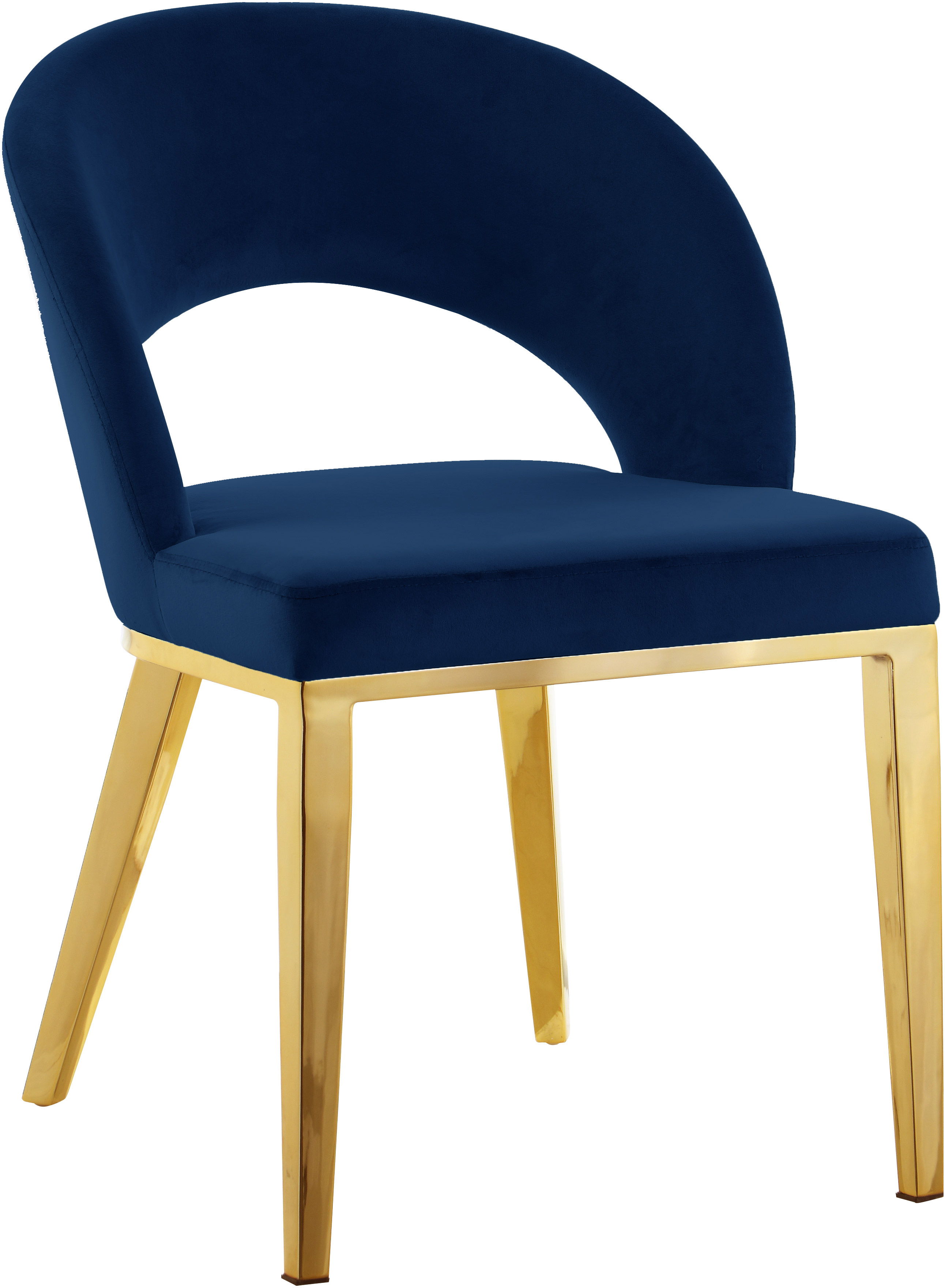 Roberto - Dining Chair - Navy - Fabric
