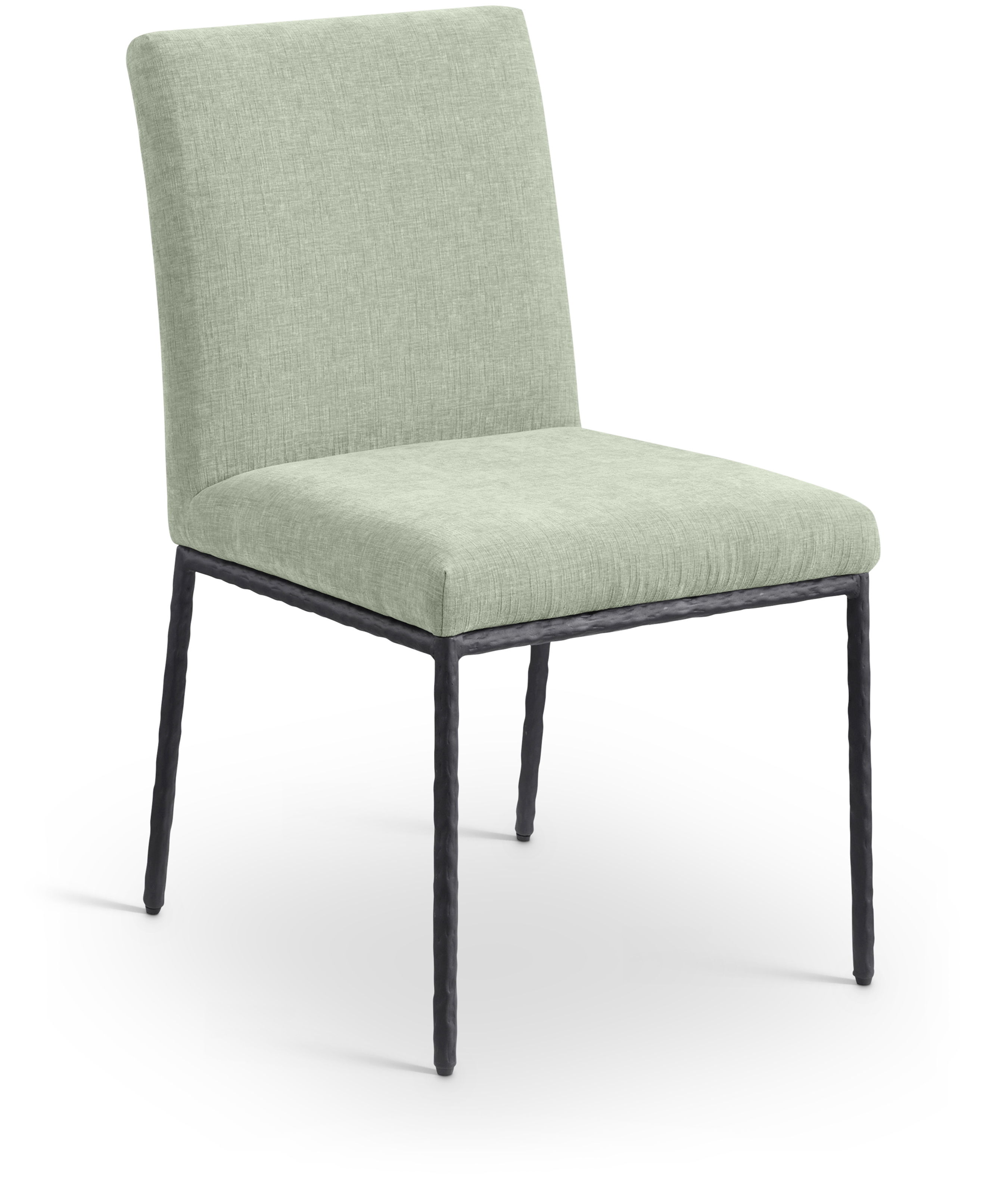 Reeves - Chenille Fabric Upholstered Dining Side Chair (Set of 2) - Mint
