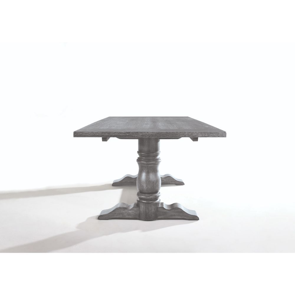 Leventis - 30" Dining Table - Weathered Gray, dark gray, view 6
