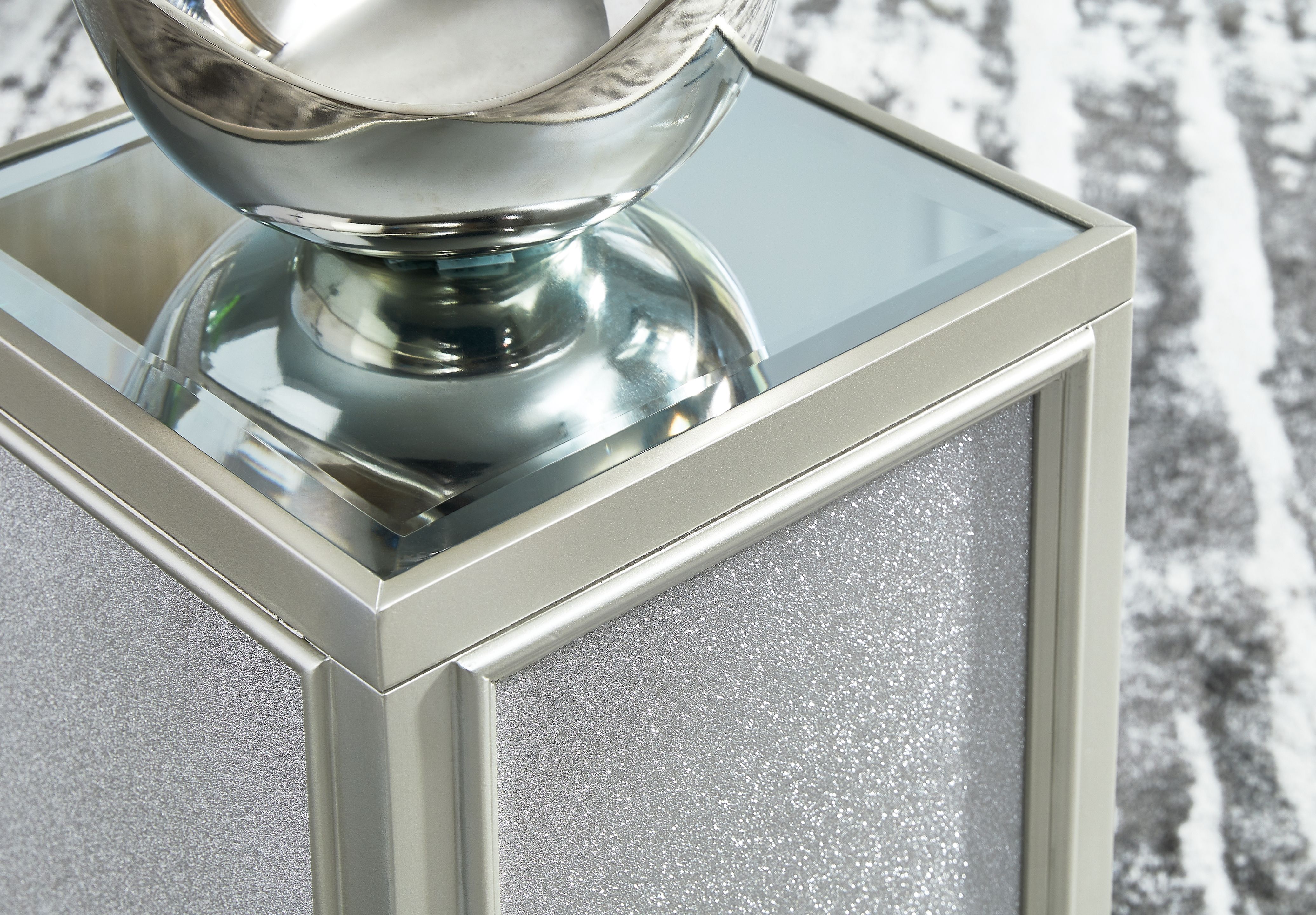 Ashley Furniture Traleena - Nesting End Tables (Set of 2) - Silver Finish - Image 6