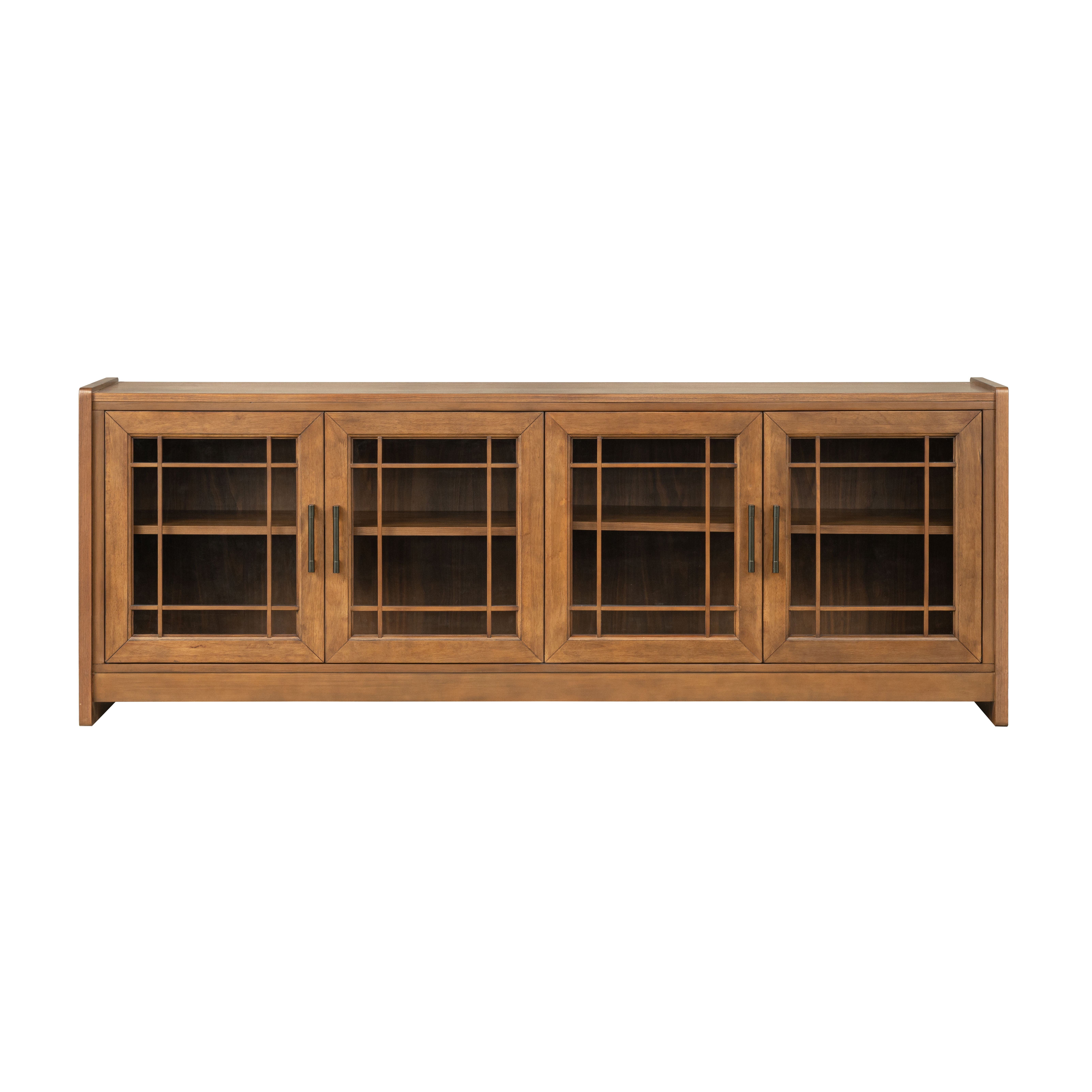 Lincoln - Entertainment Base - Warm Walnut, light brown, view 2
