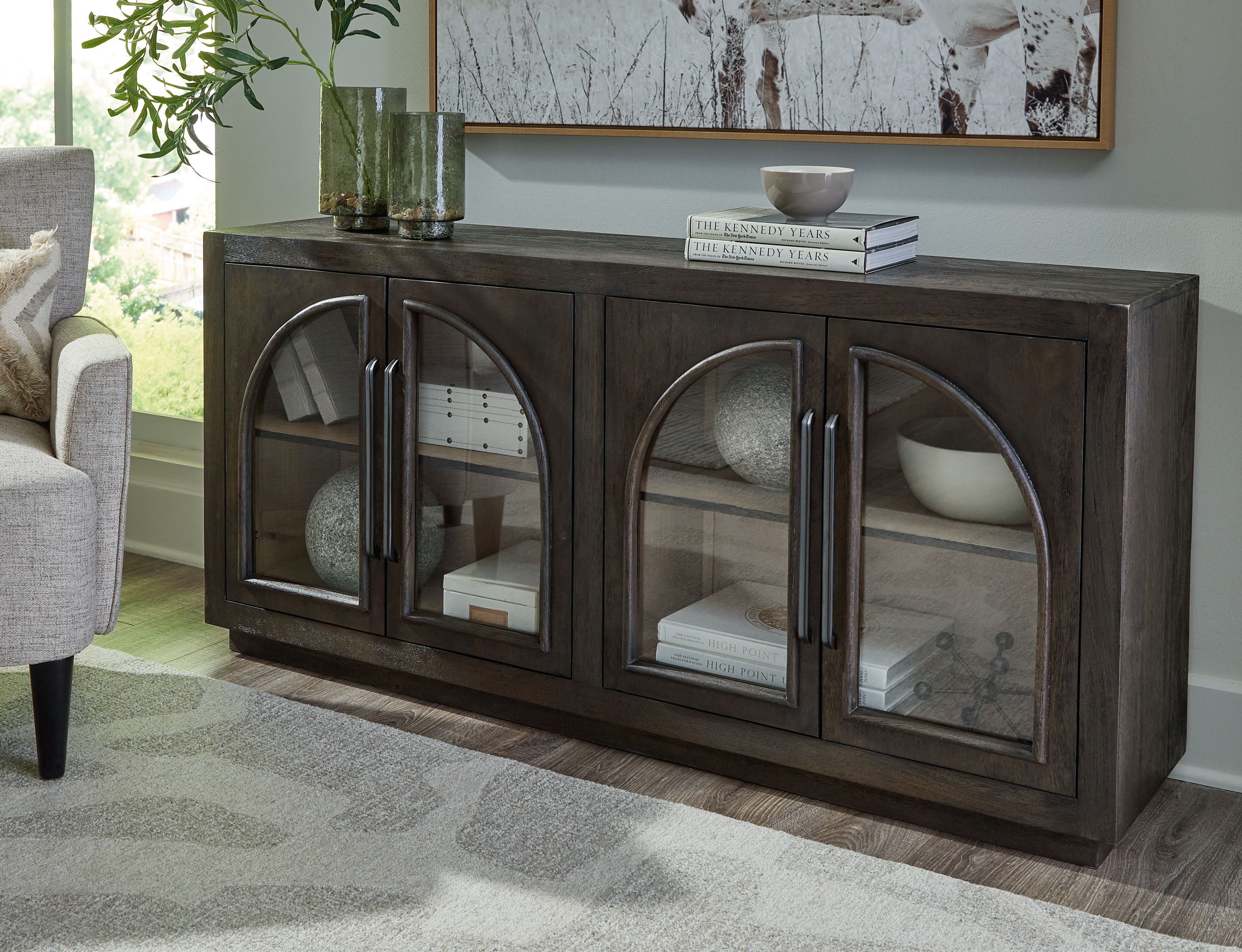 Ashley Furniture Dreley - Accent Cabinet - Grayish Brown - Image 2