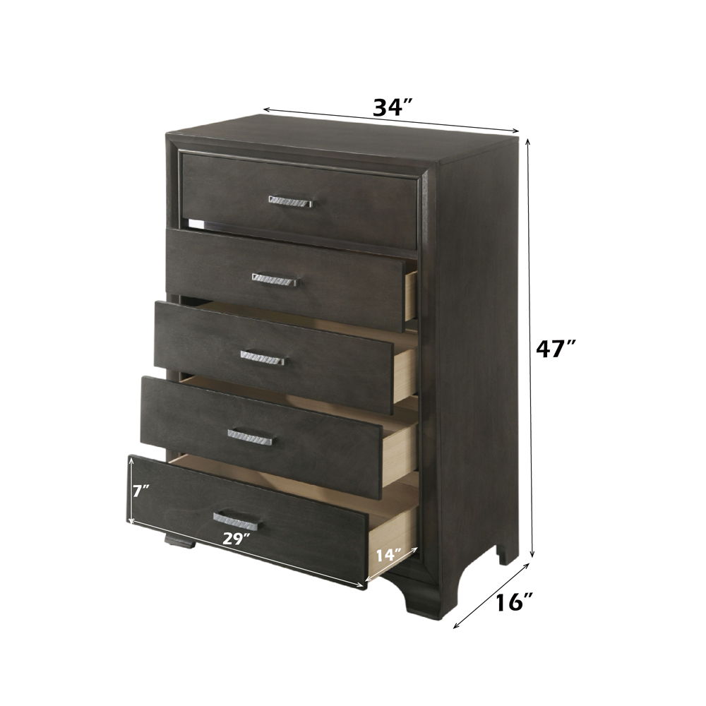 Carine II - Chest - Gray, dark gray, view 4