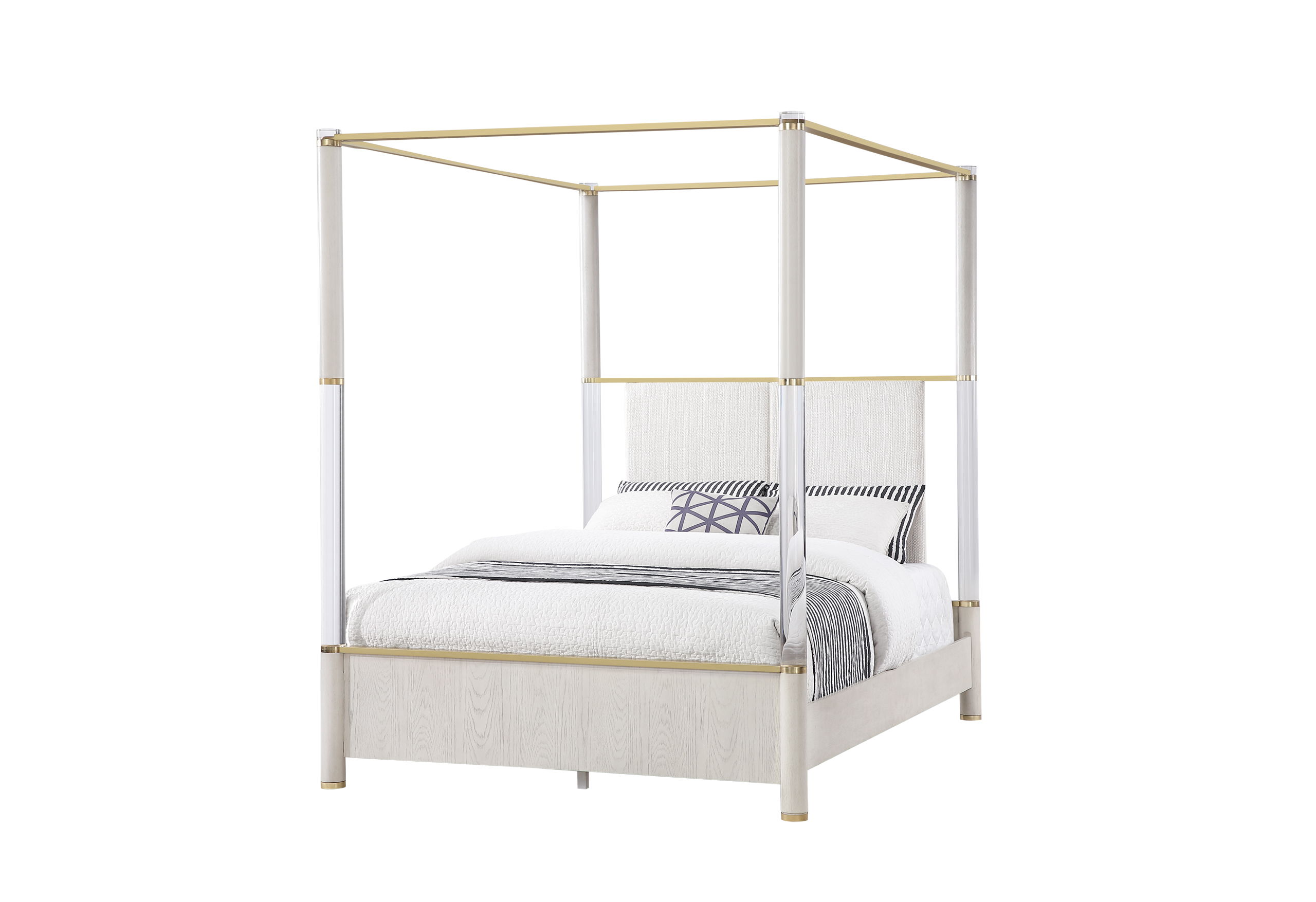 Malmo - Queen Poster Bed - Oak