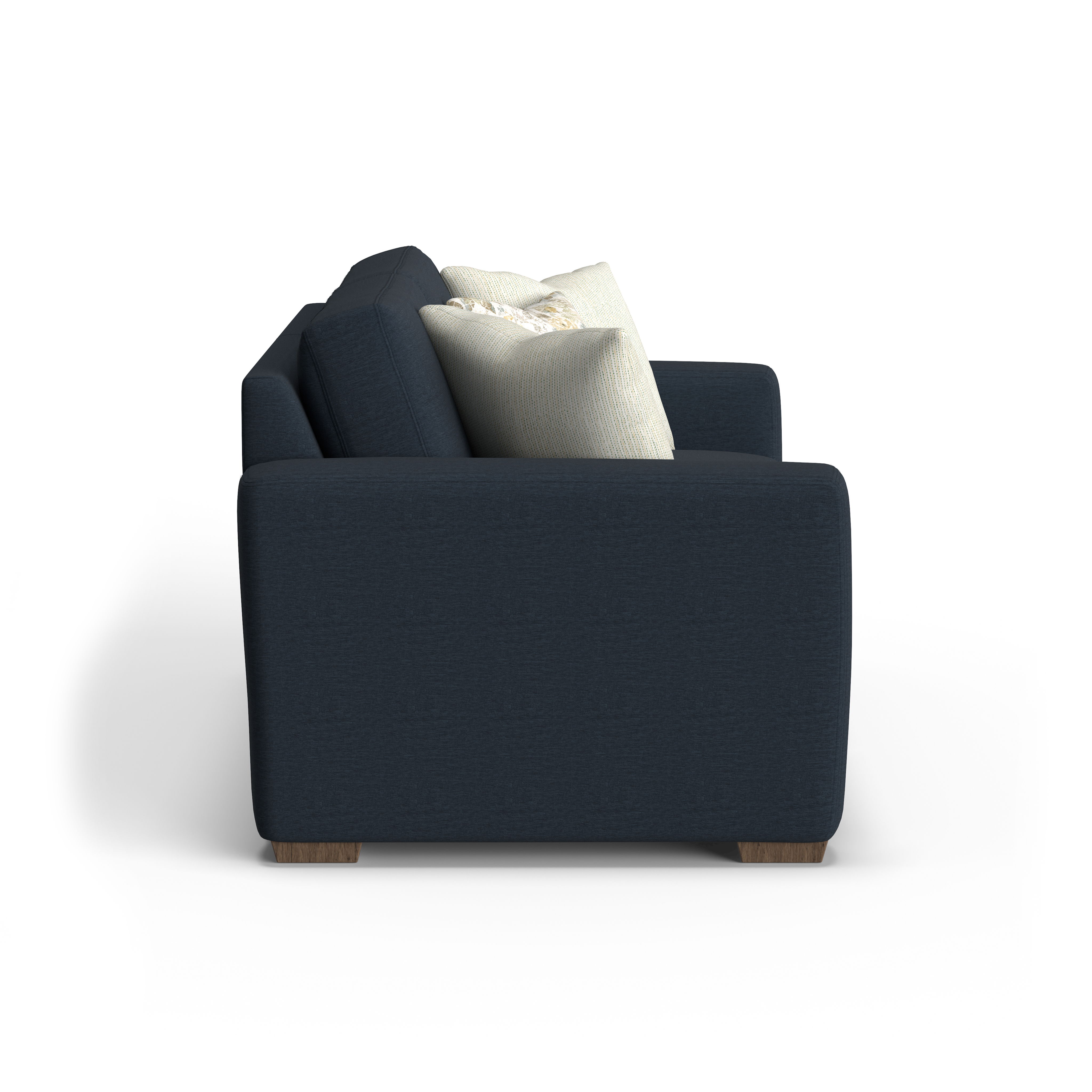 Collins - Fabric Two-Cushion Sofa, dark gray, view 8