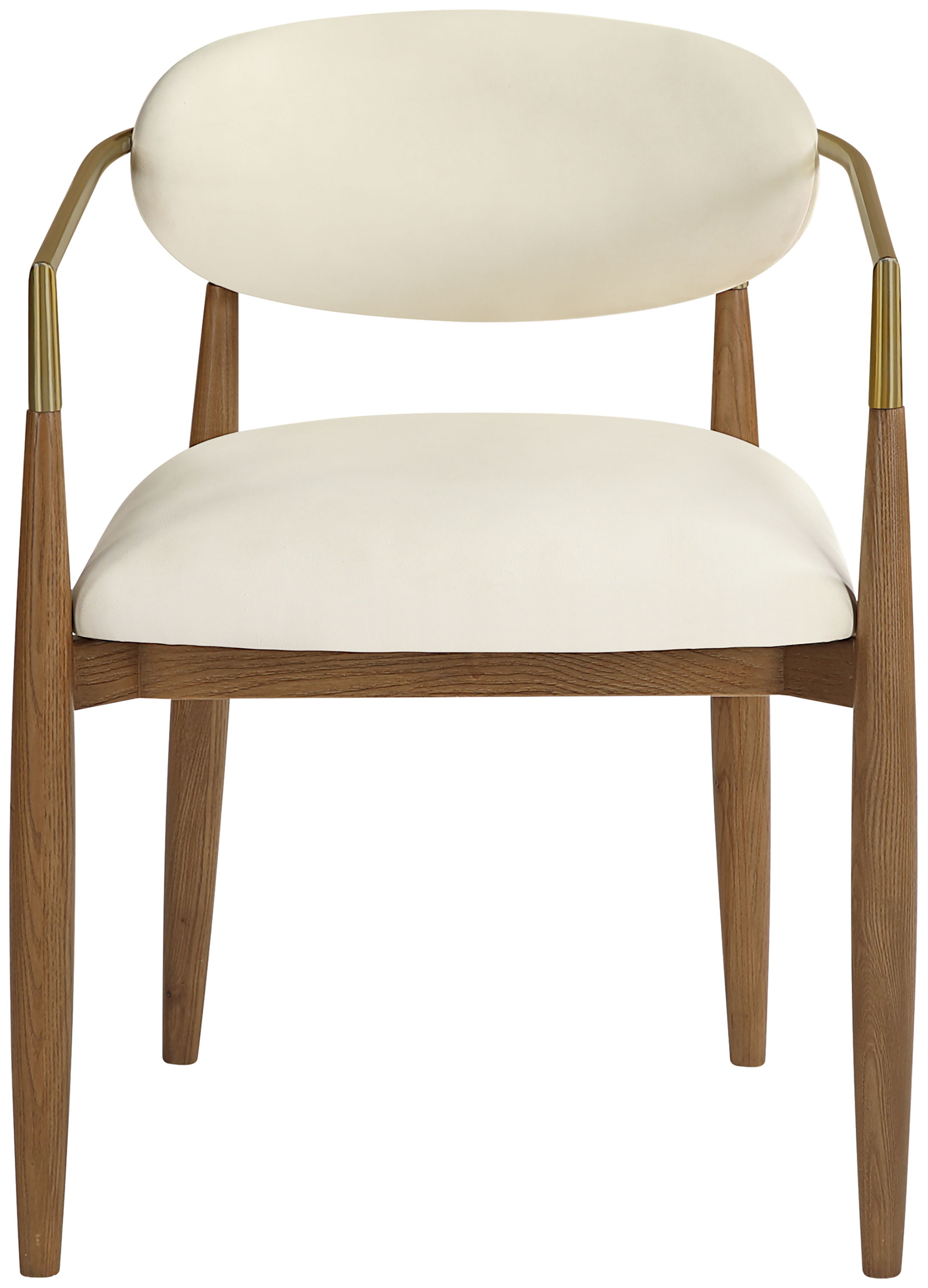 Riccio - Upholstered Dining Arm Chair (Set of 2) - Cream