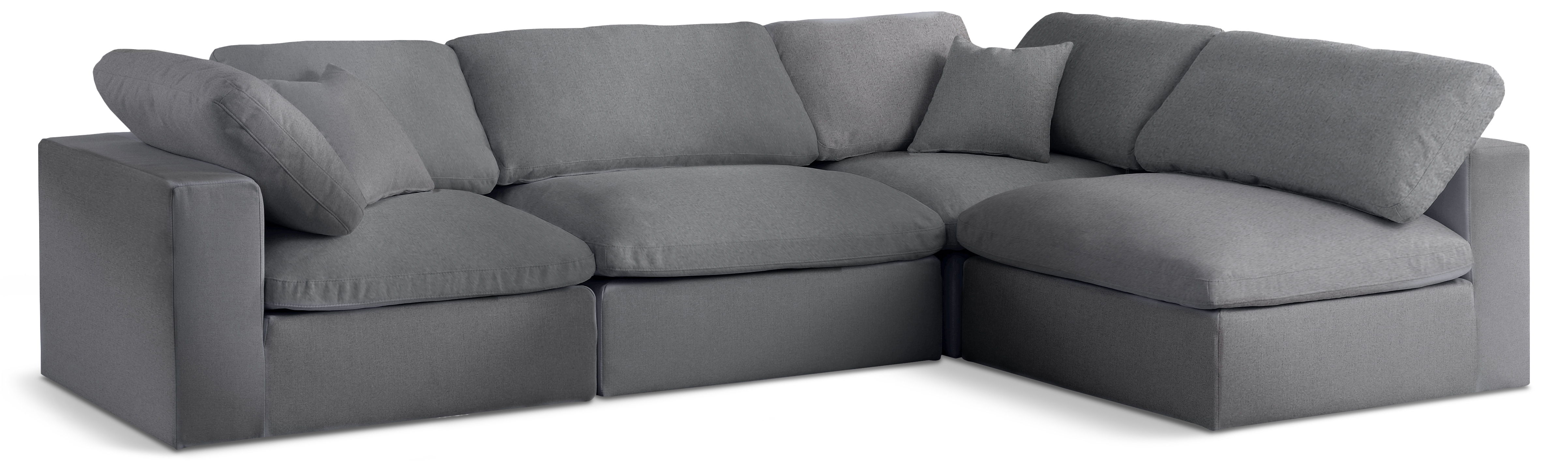 Serene - 4 Piece Modular Sectional - Gray