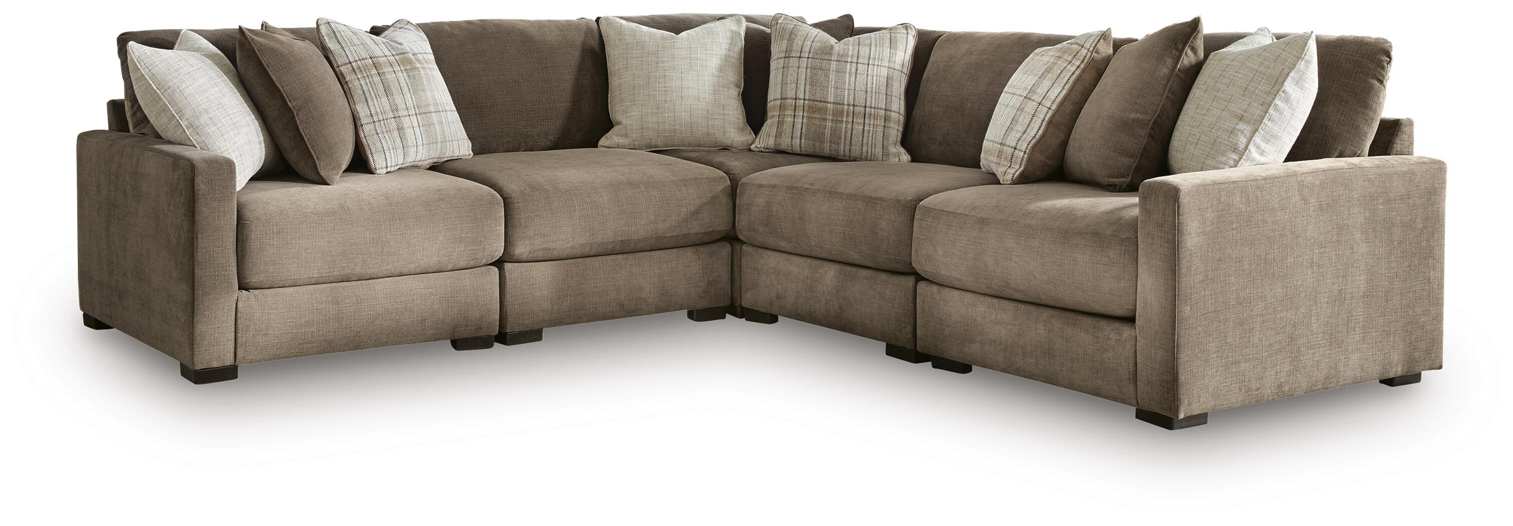 Camellia-Court – 5-Piece Sectional – Coffee
