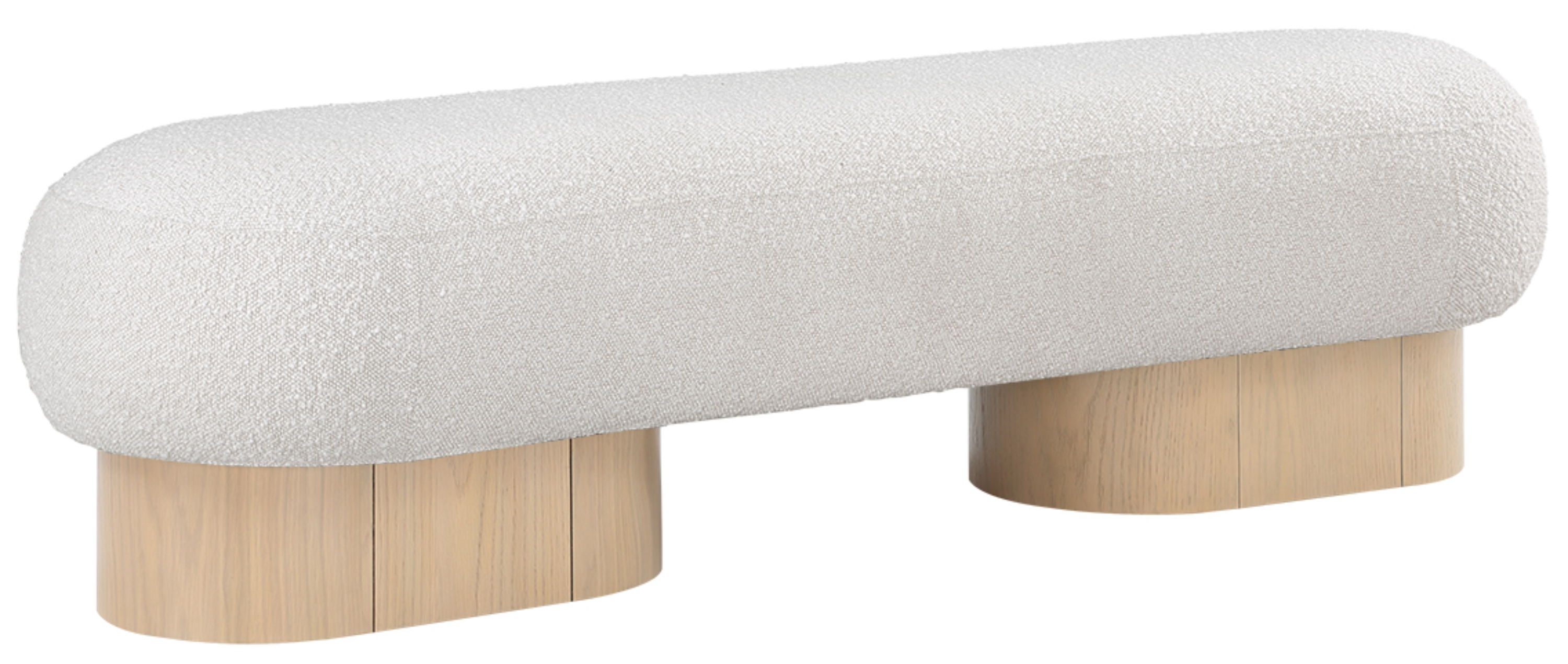 Robertson - Bench With Natural Base - Cream