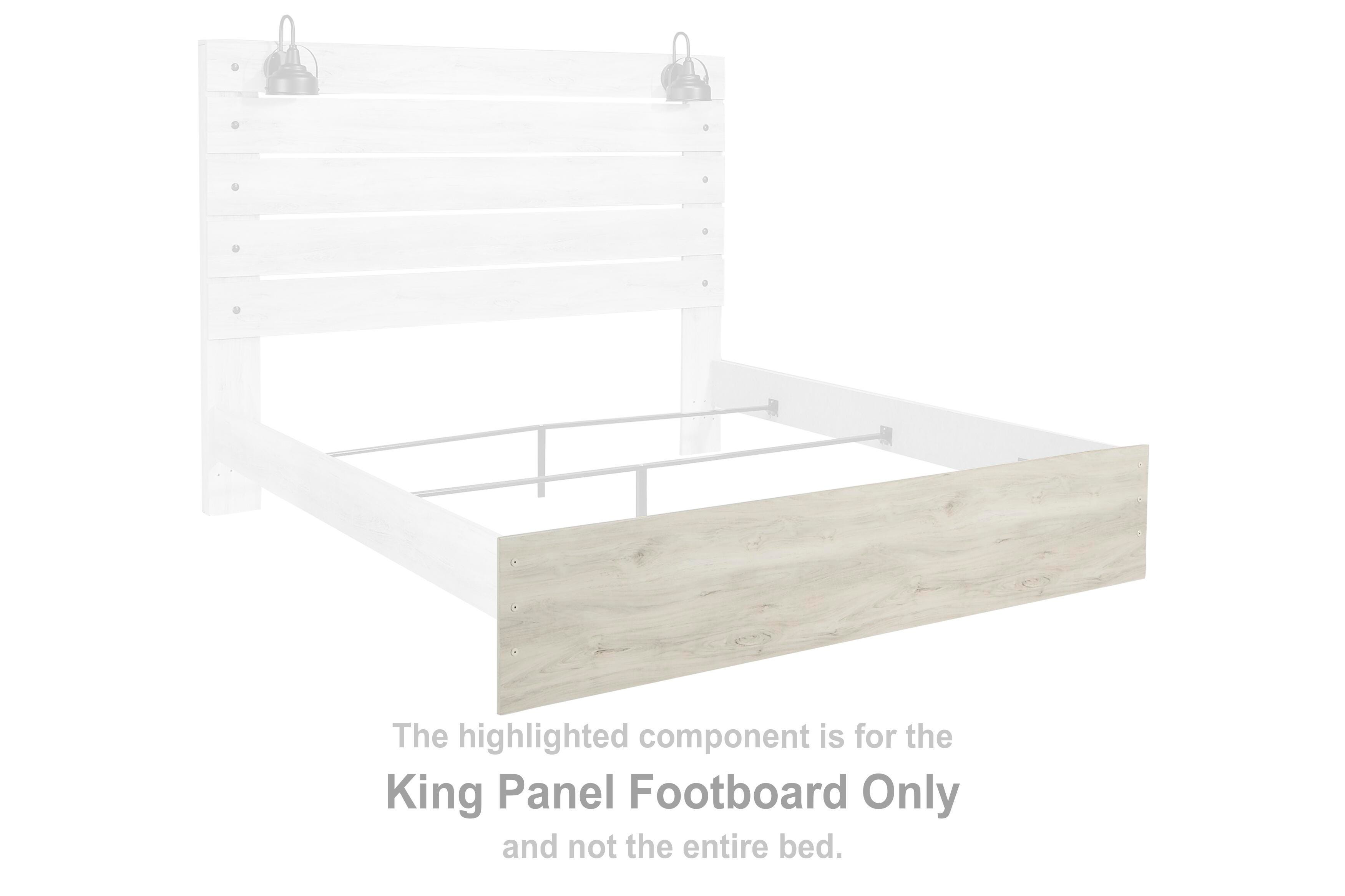 Cambeck – King Panel Footboard – Whitewash