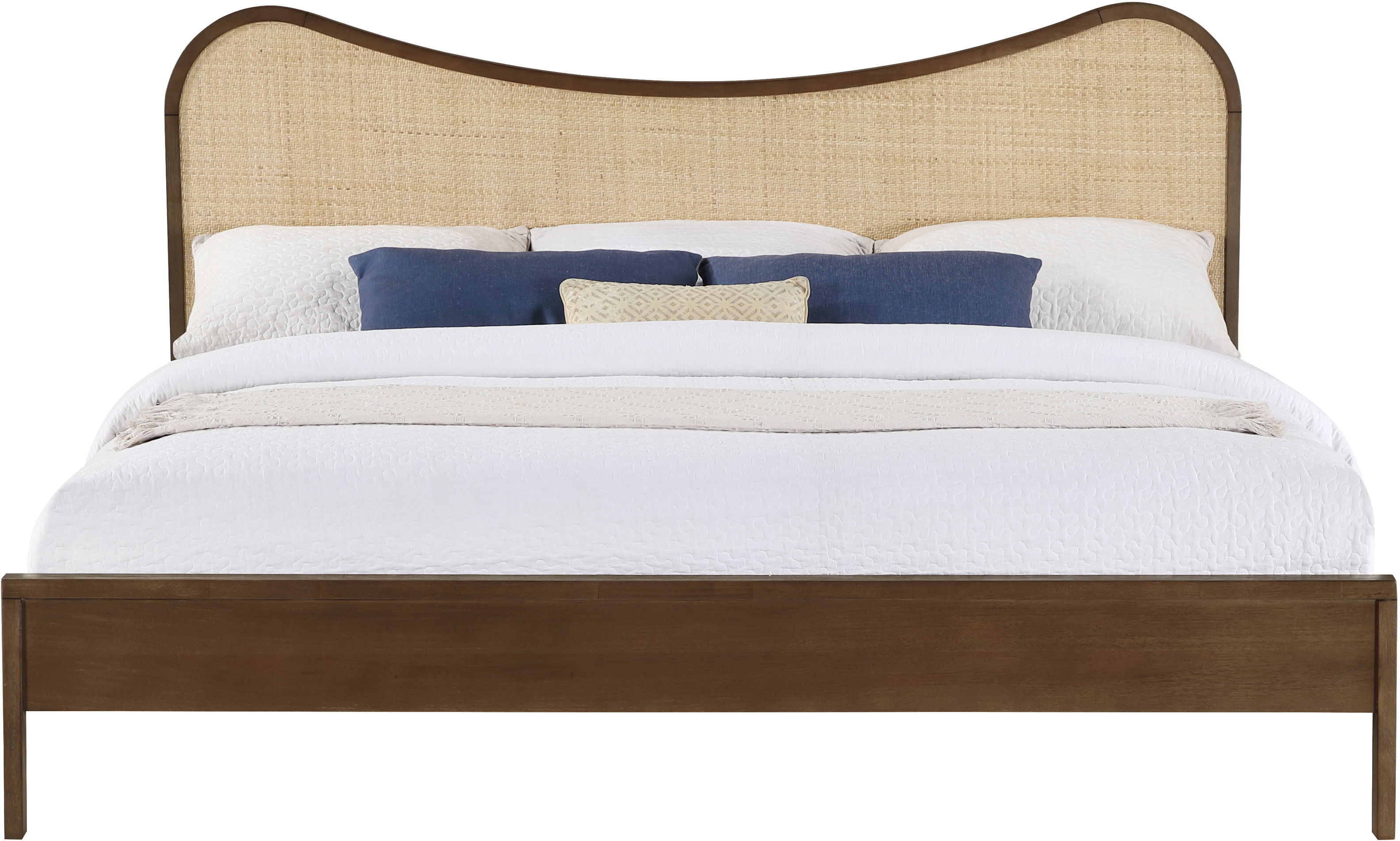 Windsor - Solid Wood King Bed (3 Boxes) - Brown