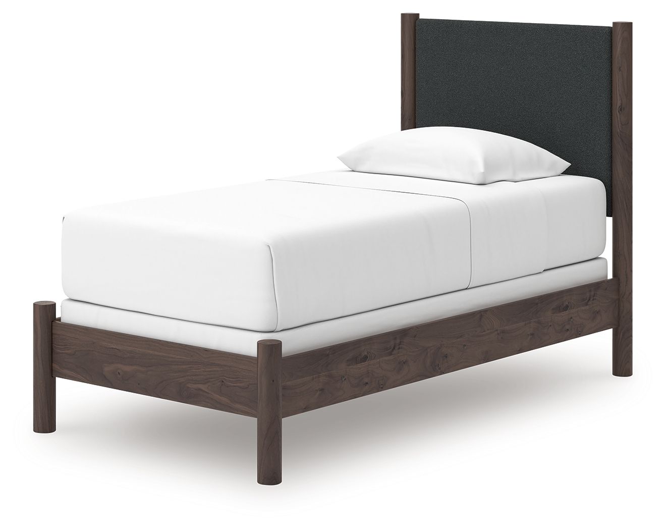 Ashley Furniture Pamytta - Twin Upholstered Panel Bed - Brown - Image 5