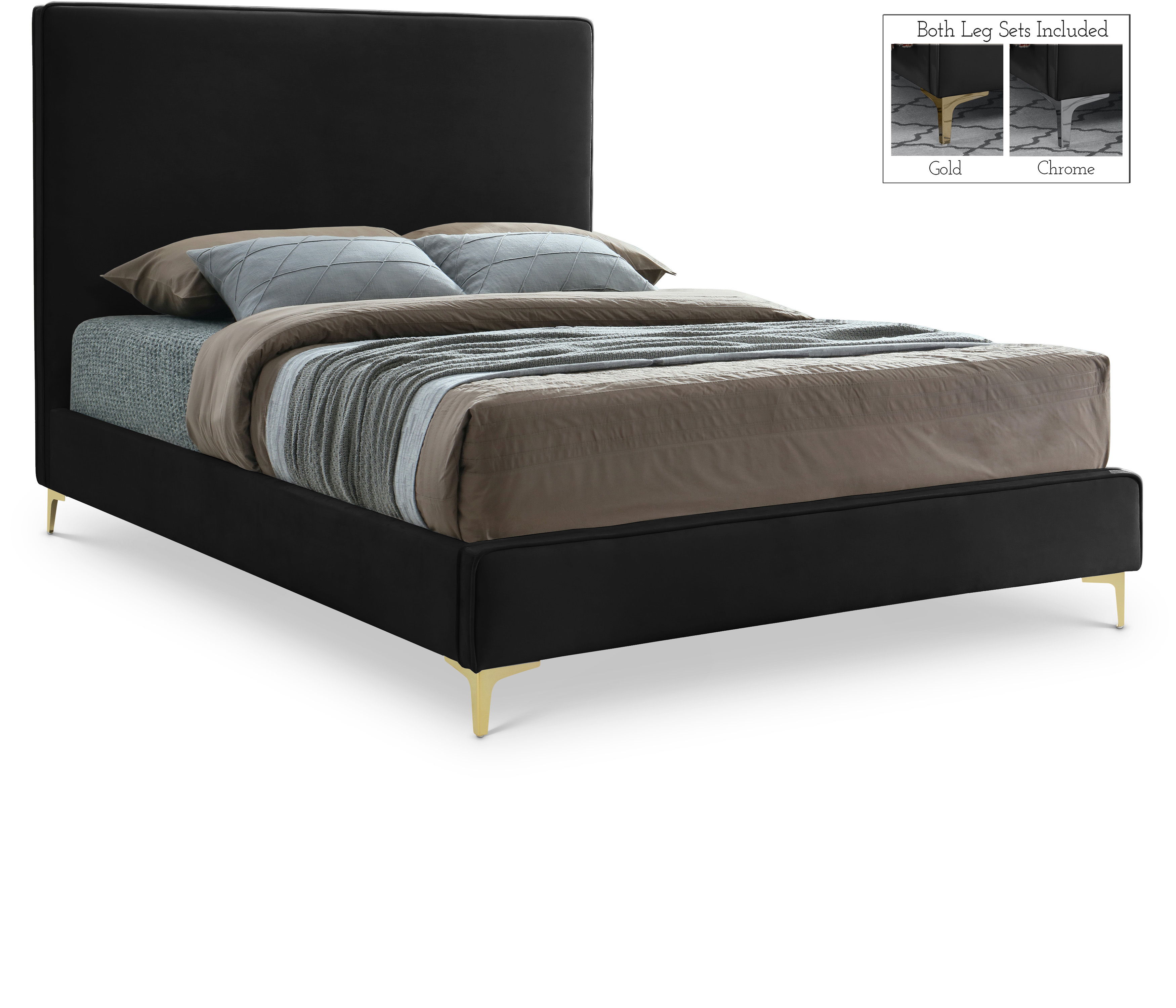 Geri - Queen Bed - Black