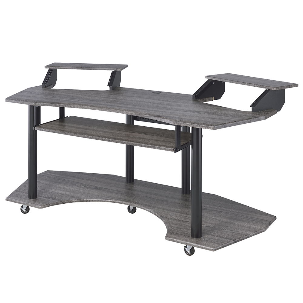 Eleazar - 71" Music Studio Desk - Black Oak, black, view 2