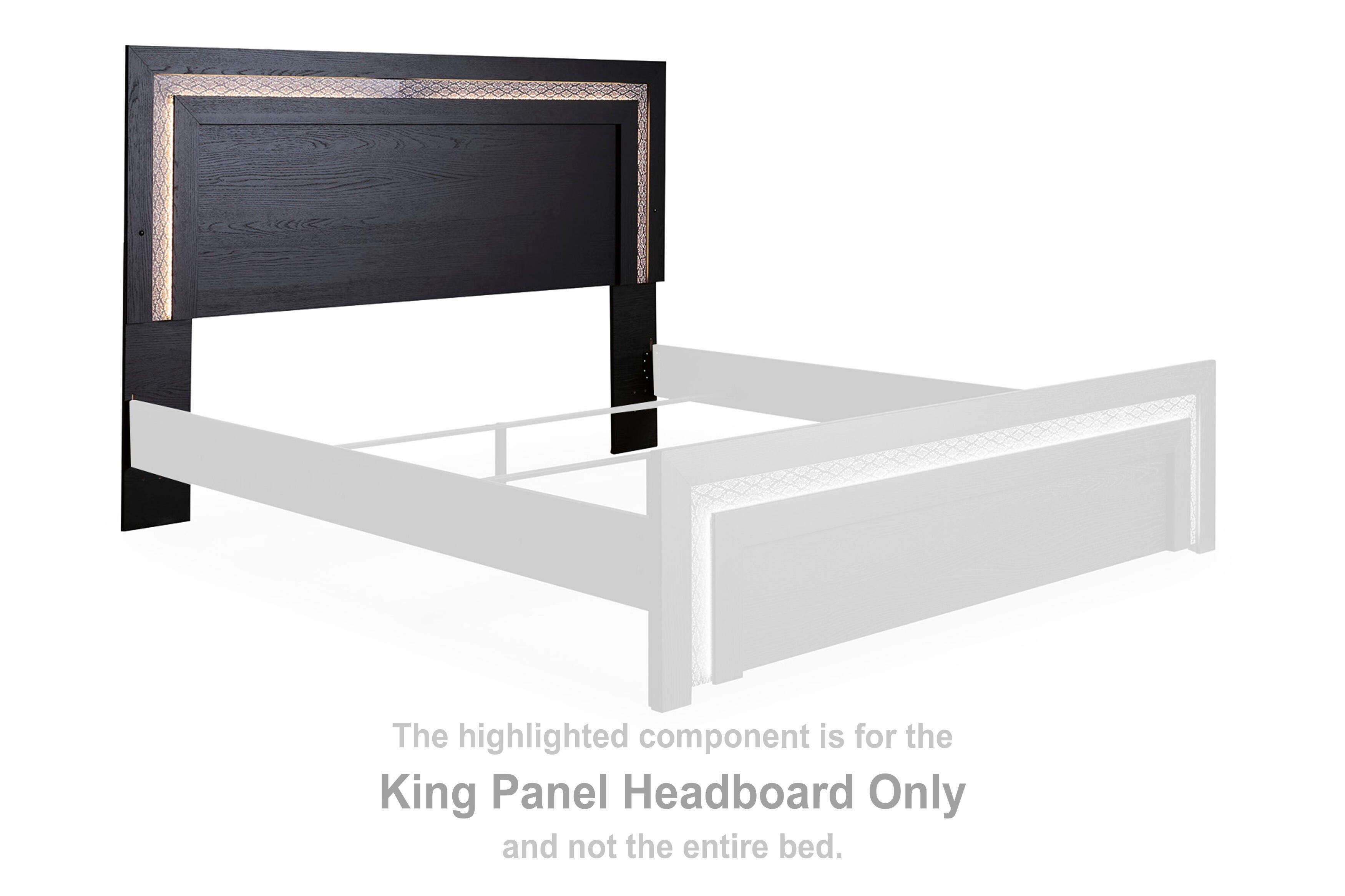 Brizmore – King Panel Headboard – Black