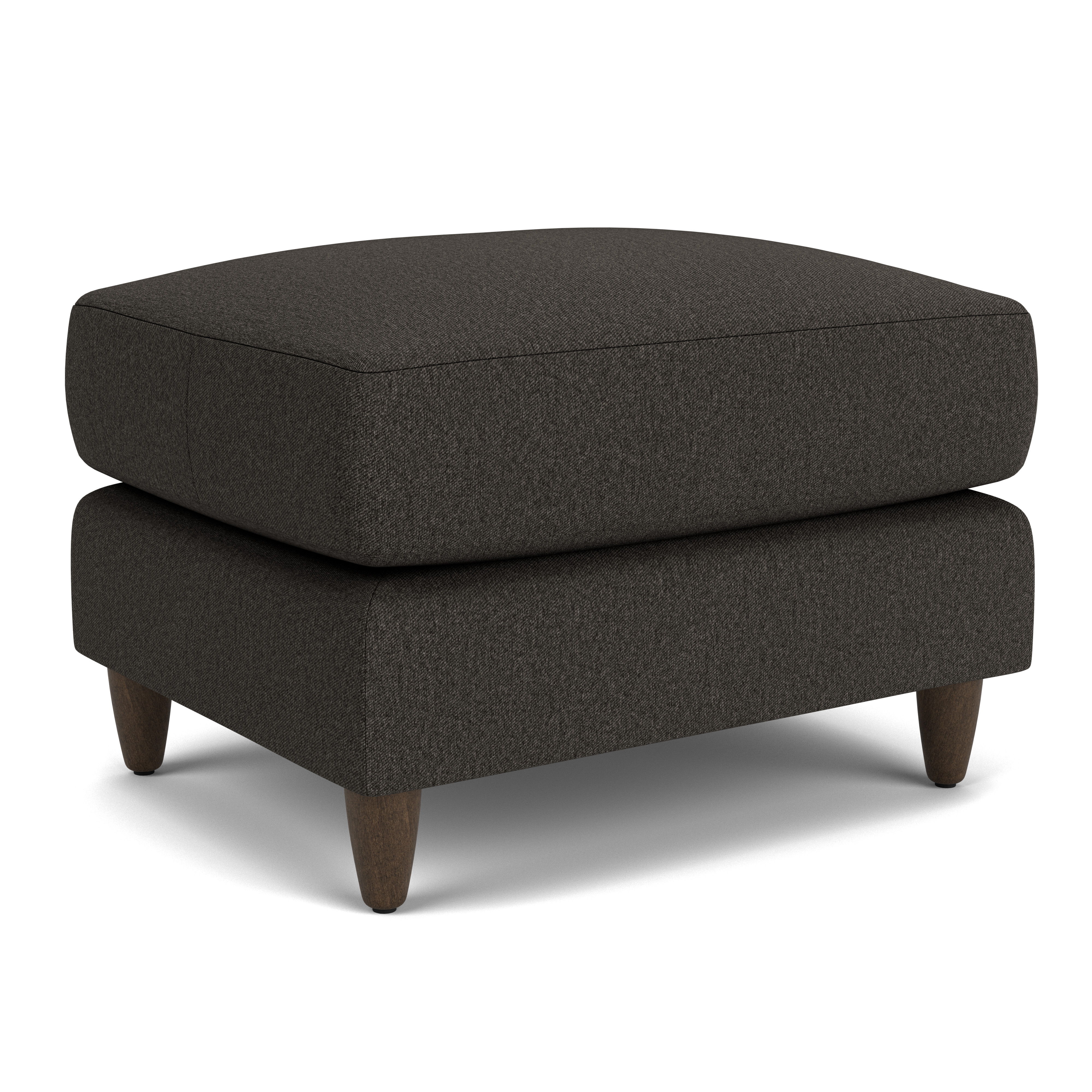 Fern - Fabric Ottoman, dark gray