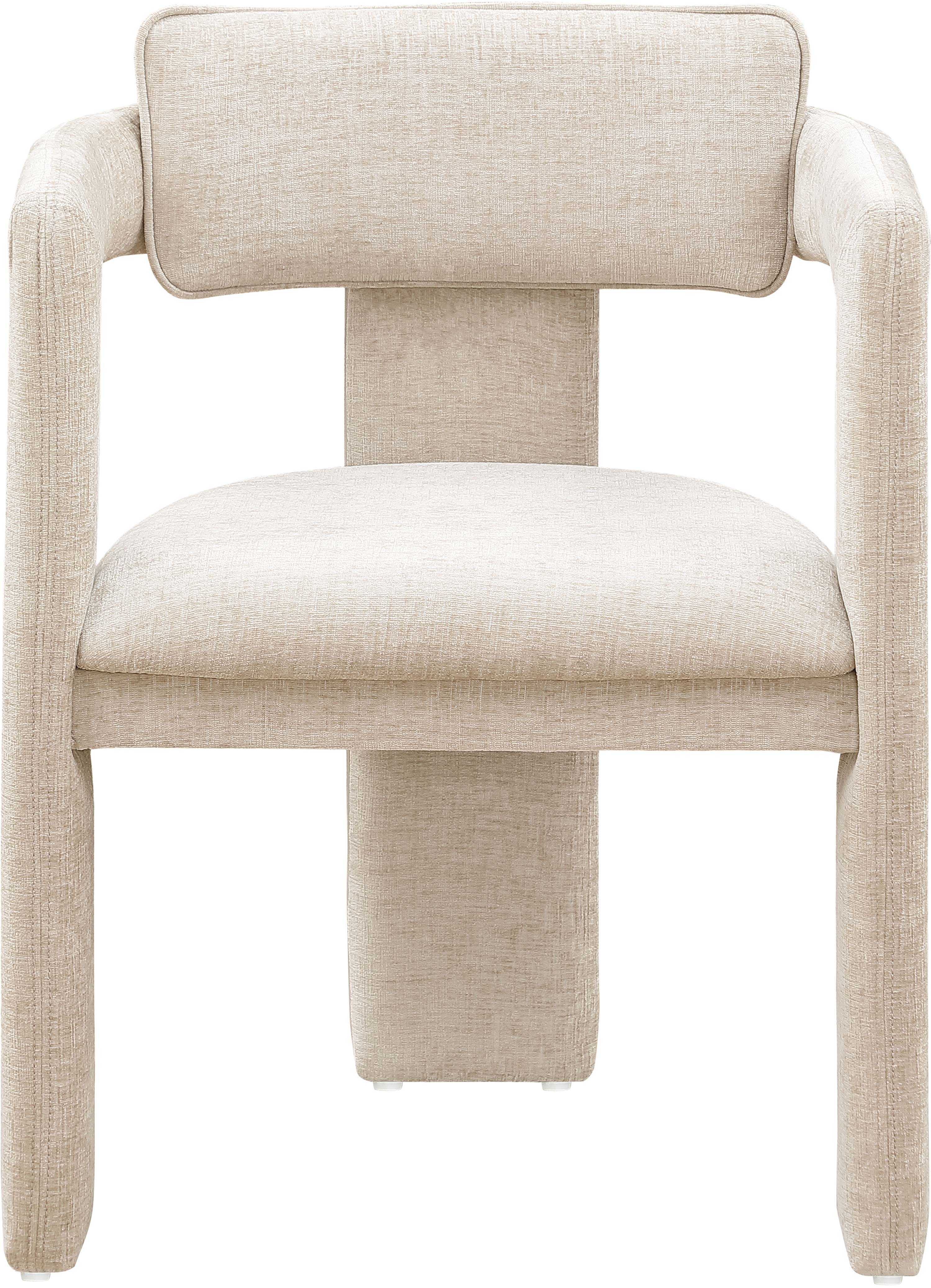 Brenda - Chenille Dining Chair (Set of 2) - Beige