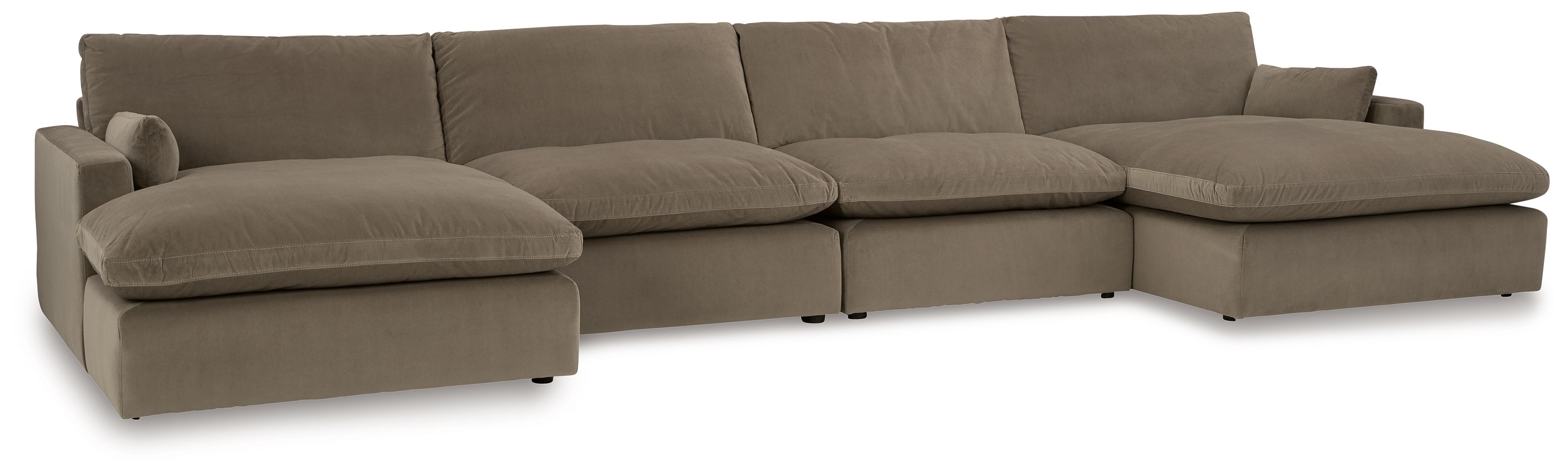Ashley Sophie - Cocoa - 4-Piece Sectional With Laf Corner Chaise