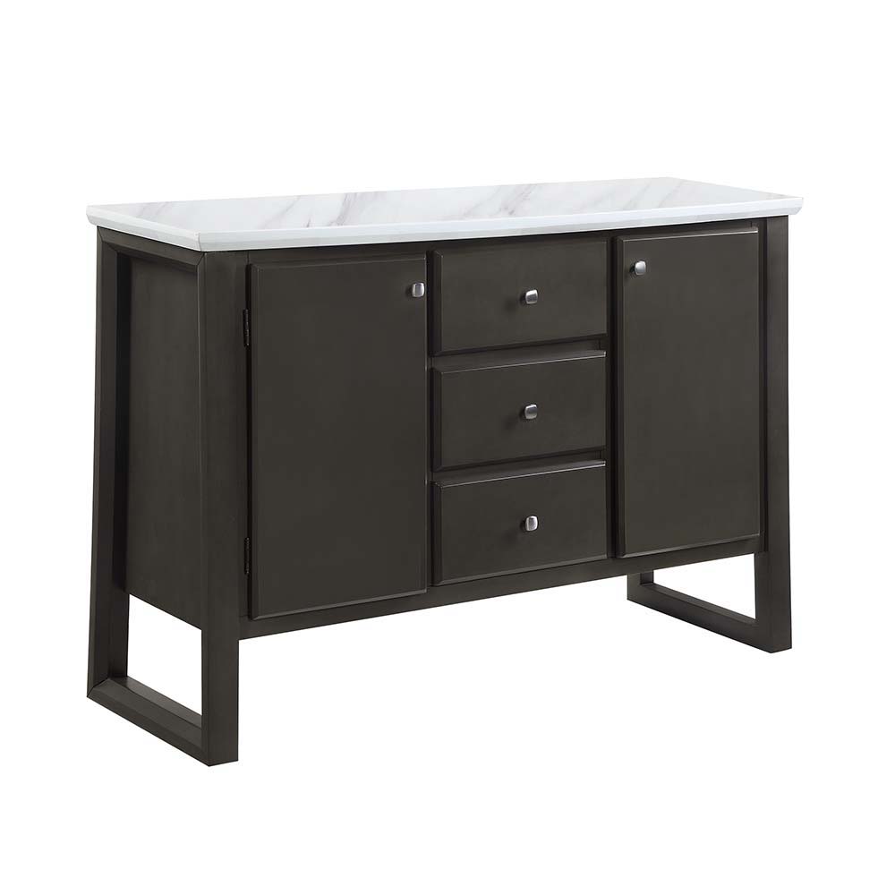 Madan - Server - Gray Oak, dark brown, view 2