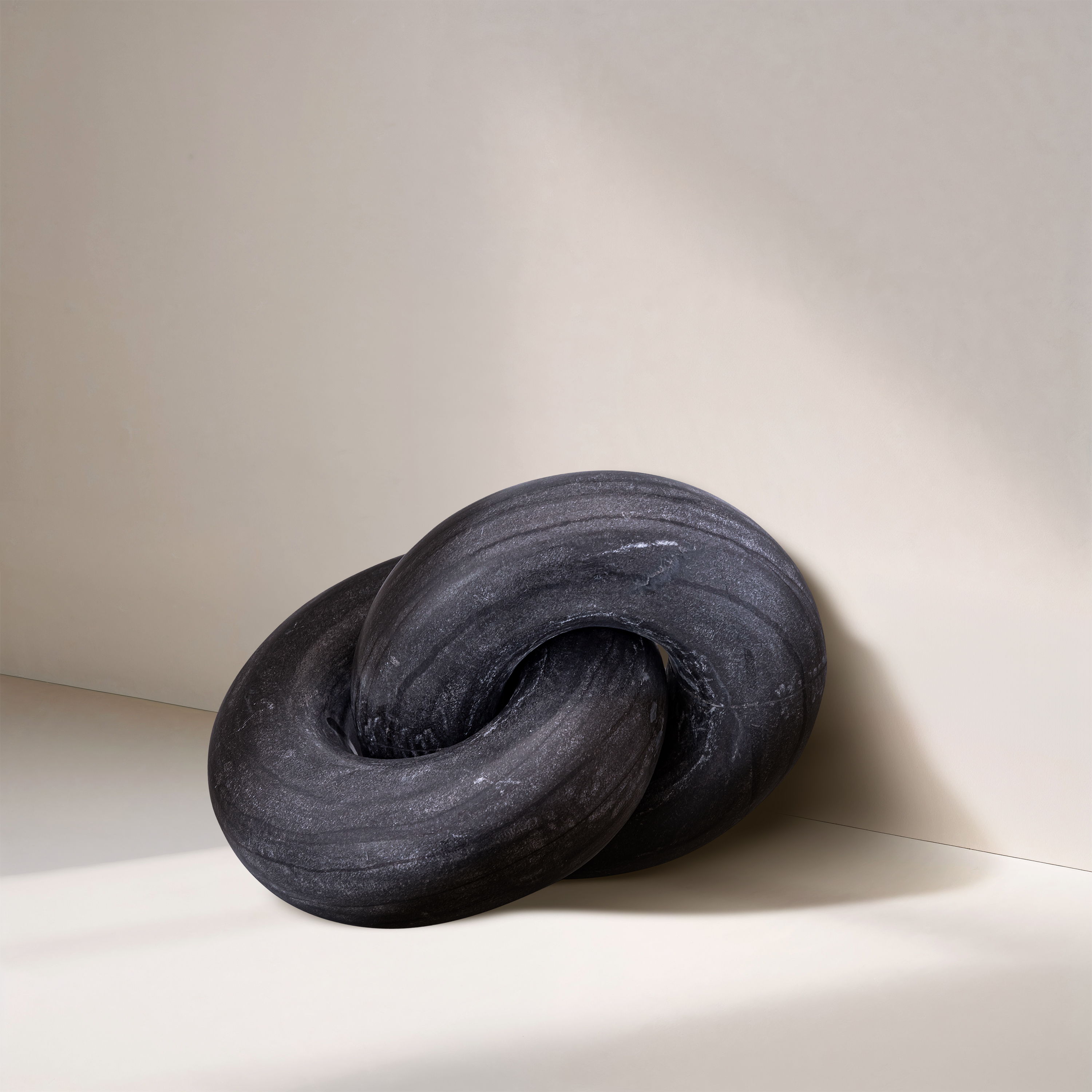 Knot - Marble Decorative - Black