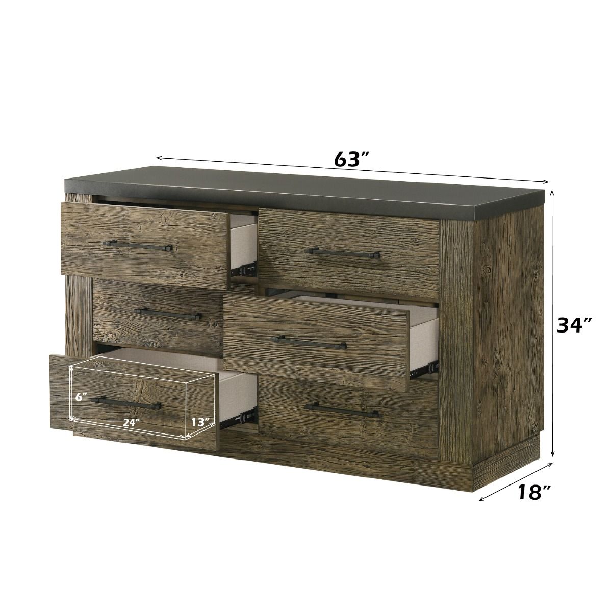 Lance - Dresser - Tree Bark, light brown, view 7