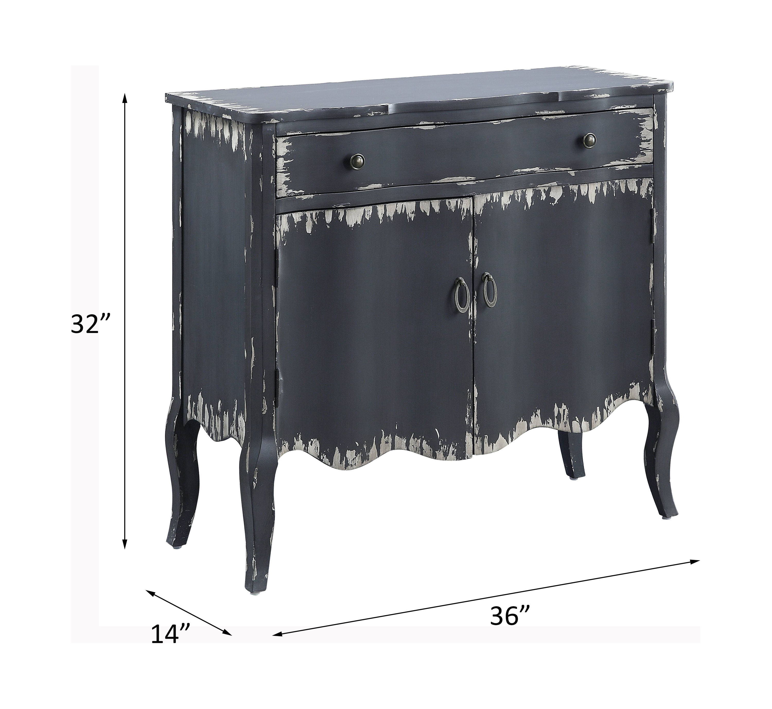 Deianira - Console Cabinet - Antique Gray, black, view 4