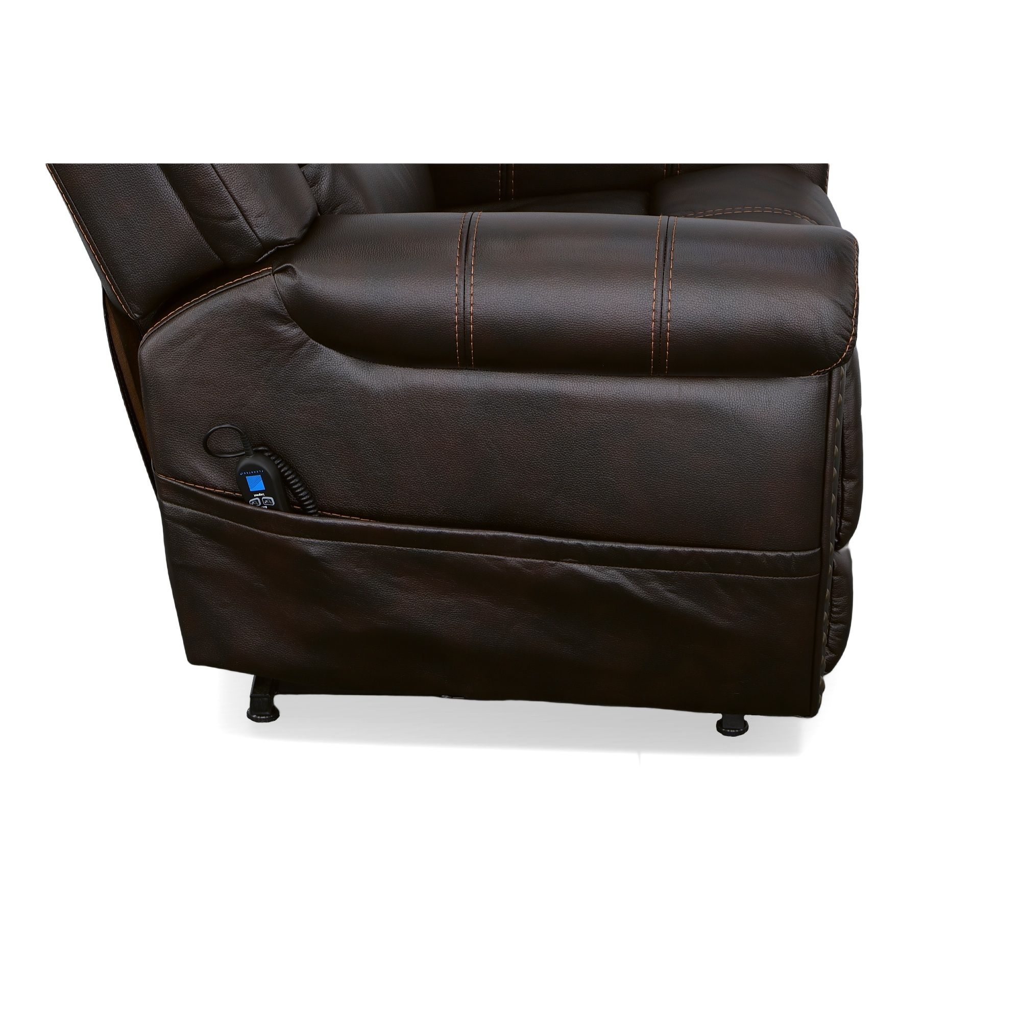 Oscar - Power Lift Recliner With Right-Hand Control & Power Headrest - Molasses, dark brown, view 7