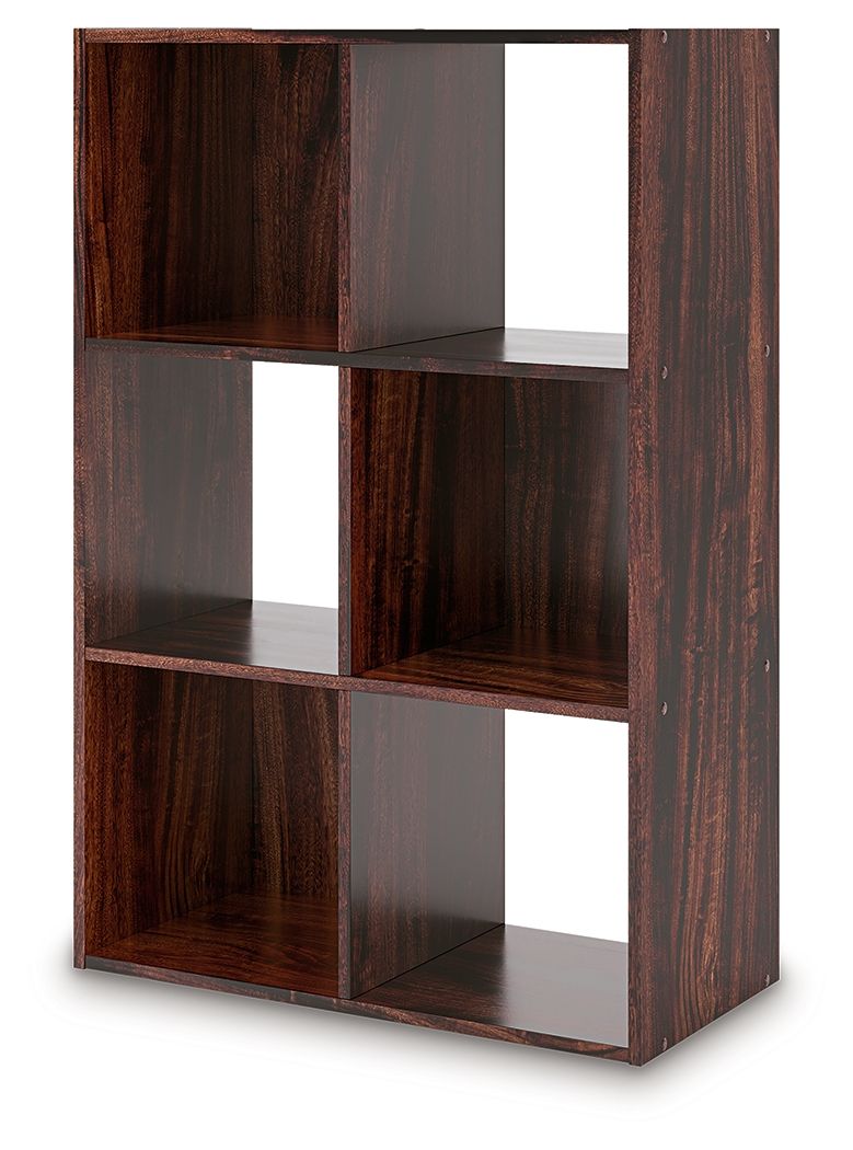Ashley Furniture Glosmount - Six Cube Organizer - Cherry / Light Brown - Image 3