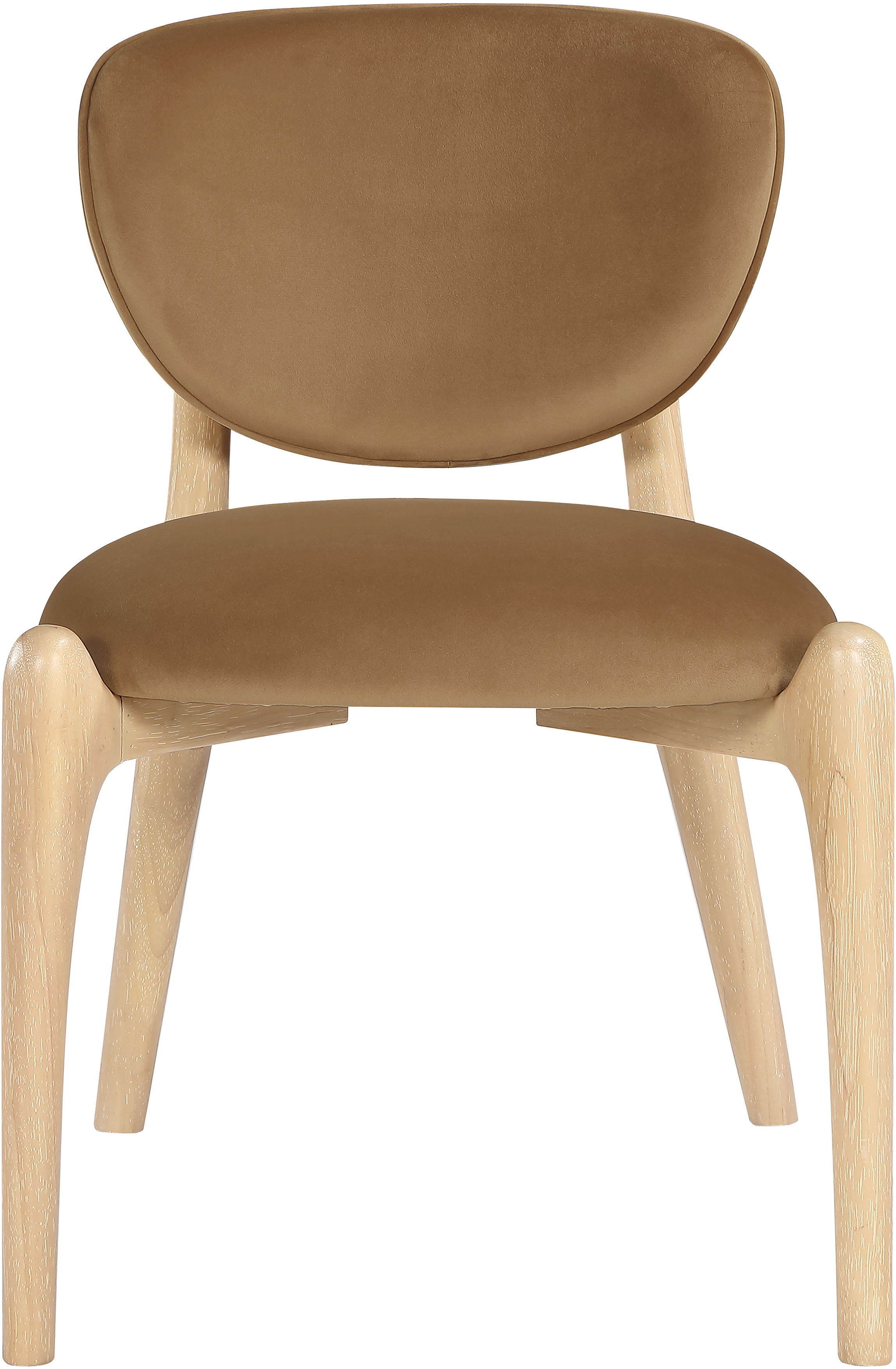 Velora - Upholstered Dining Chair (Set of 2) - Saddle / Natural