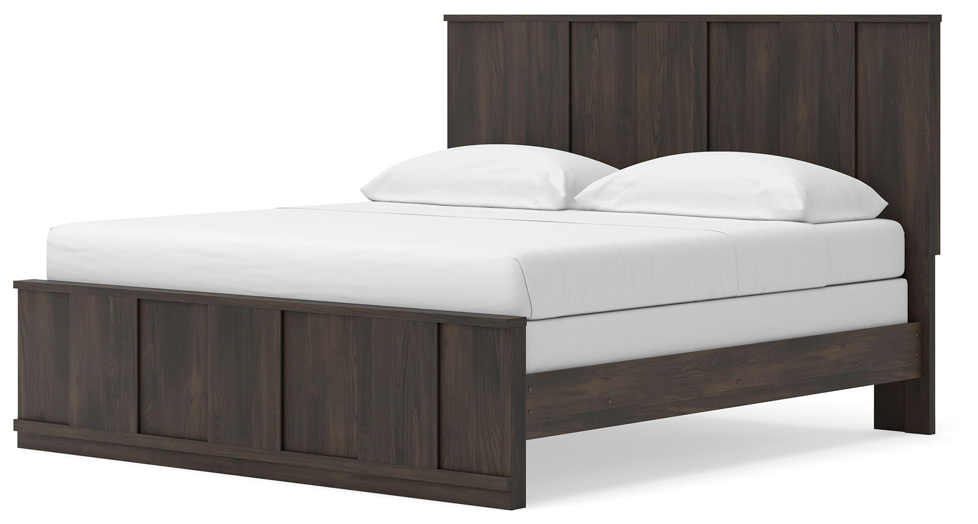 Ashley Furniture Shaehartin - King Panel Bed - Dark Brown - Image 3