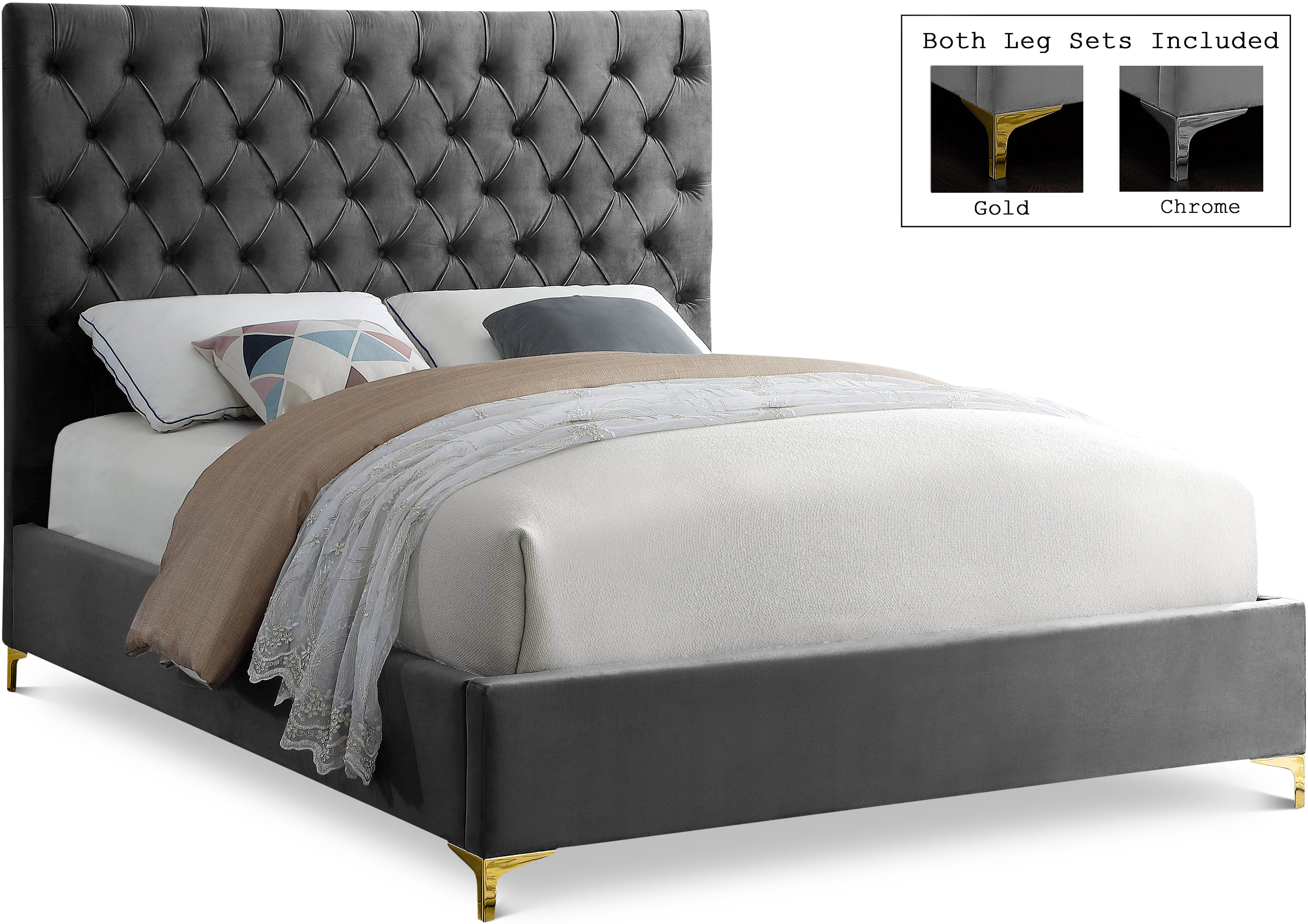 Cruz - Queen Bed - Gray