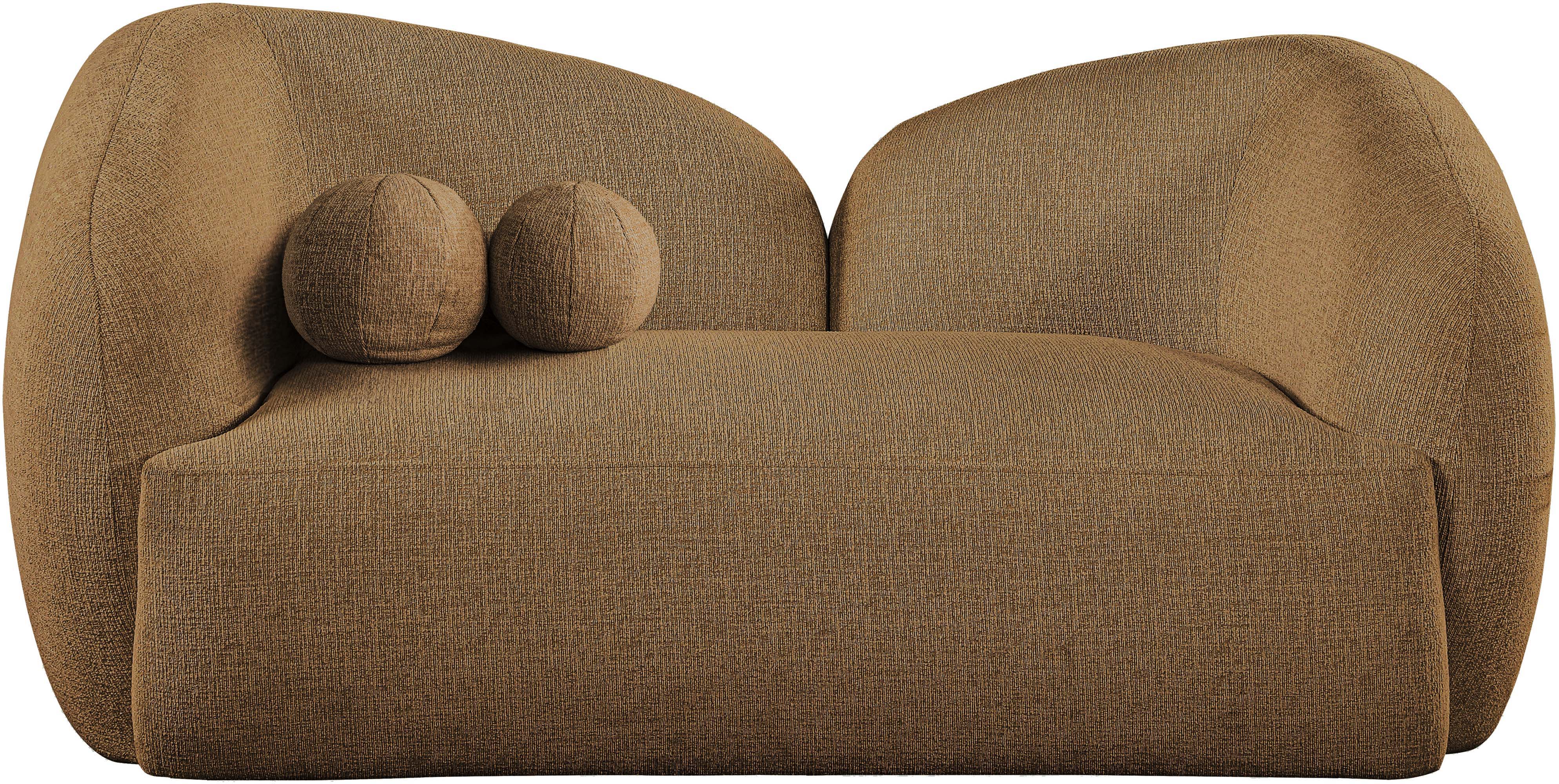 Elowen - Fabric Upholstered Loveseat - Brown