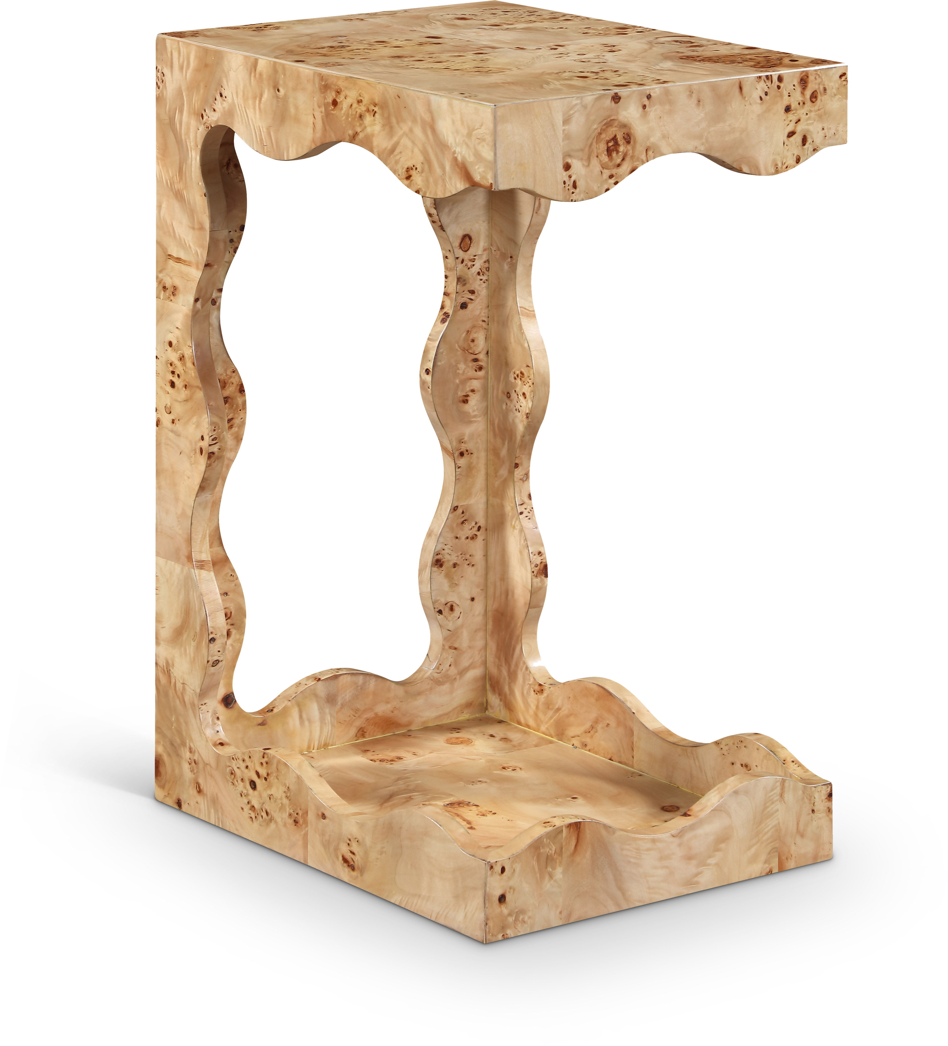 Vassa - Burl Veneer End Table - Natural