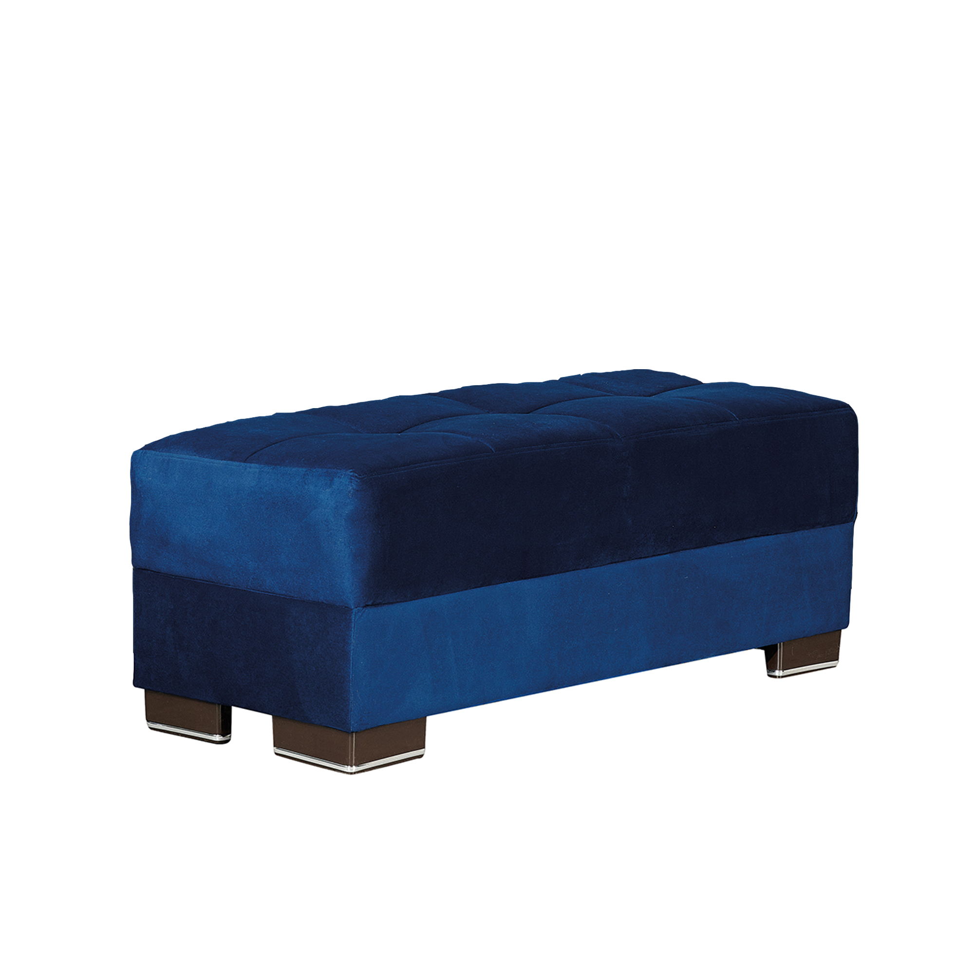 Ottomanson Armada X Convertible Ottoman With Storage Blue New