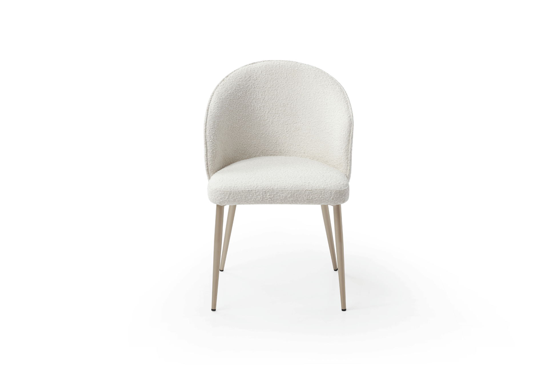 2107 - Chair With Golden Legs - White