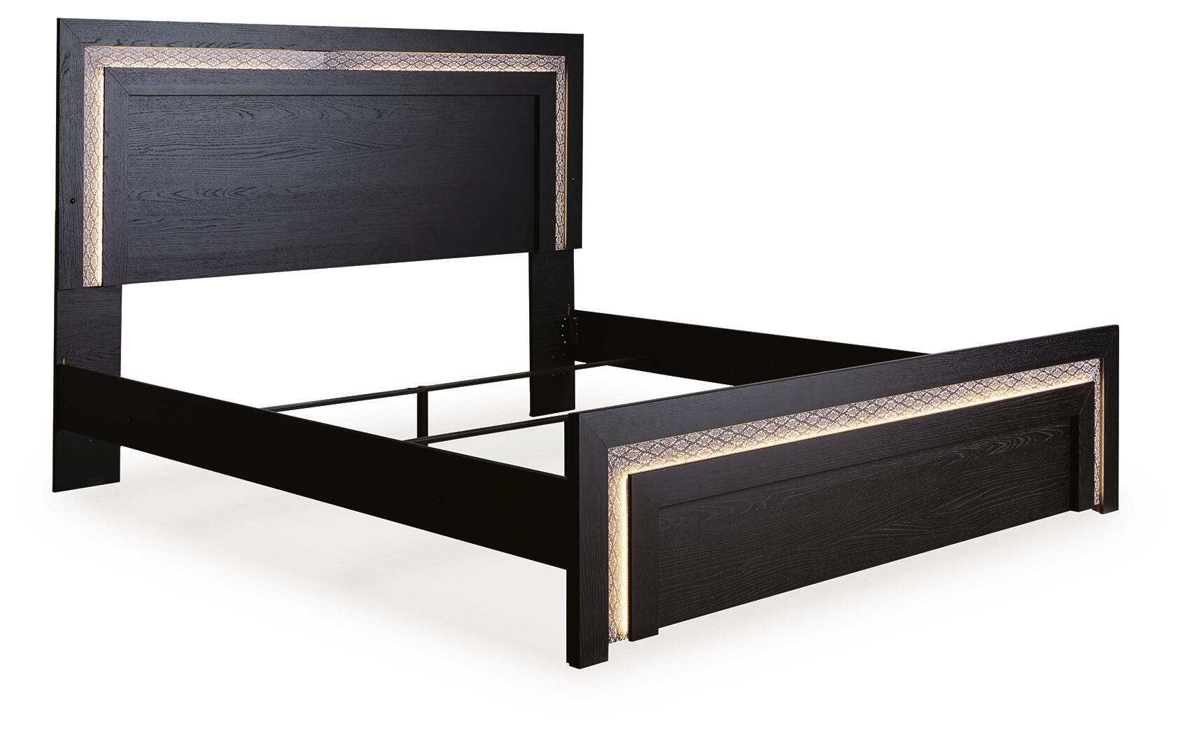 Ashley Furniture Shoralli - Queen Panel Bed - Black - Image 4