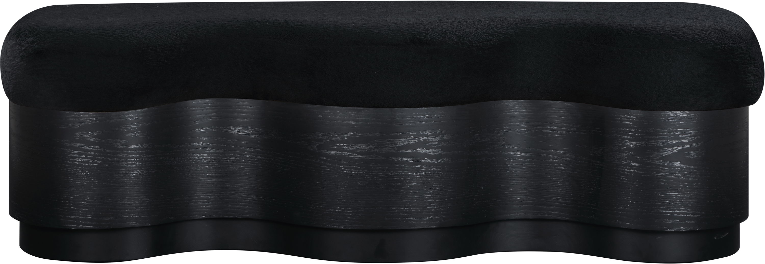 Savoy - Bench With Black Base - Black