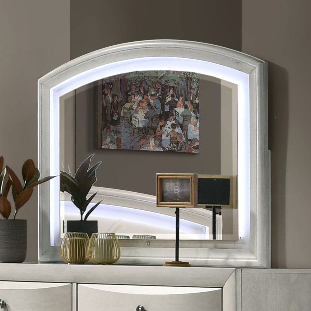 Ramondi - Mirror - Antique White, white