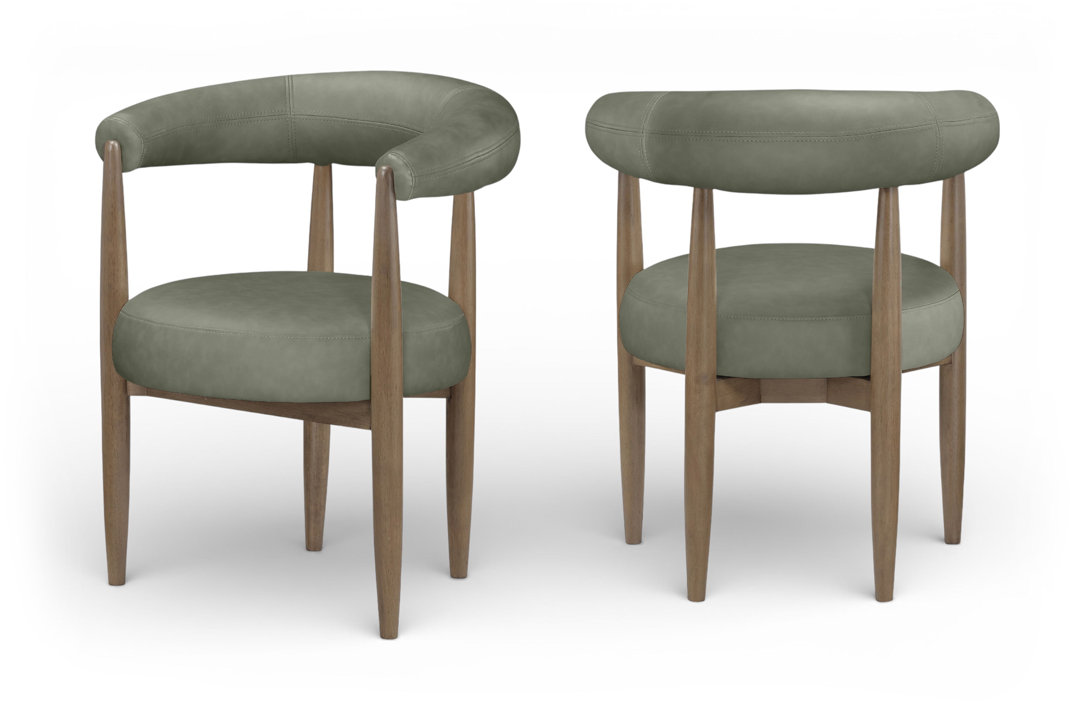 Sable - Vegan Leather Upholstered Dining Chair (Set of 2) - Green