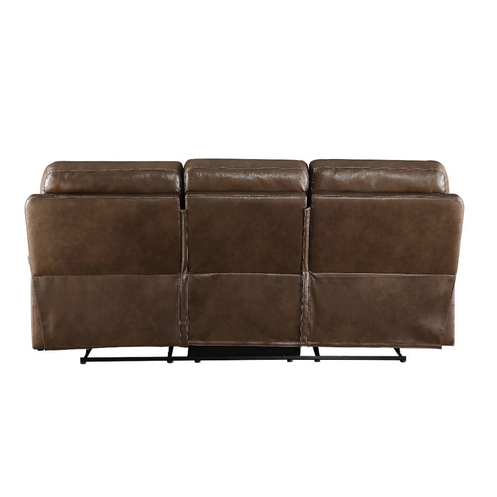 Aashi - Motion Sofa - Brown Leather-Gel Match, dark brown, view 3