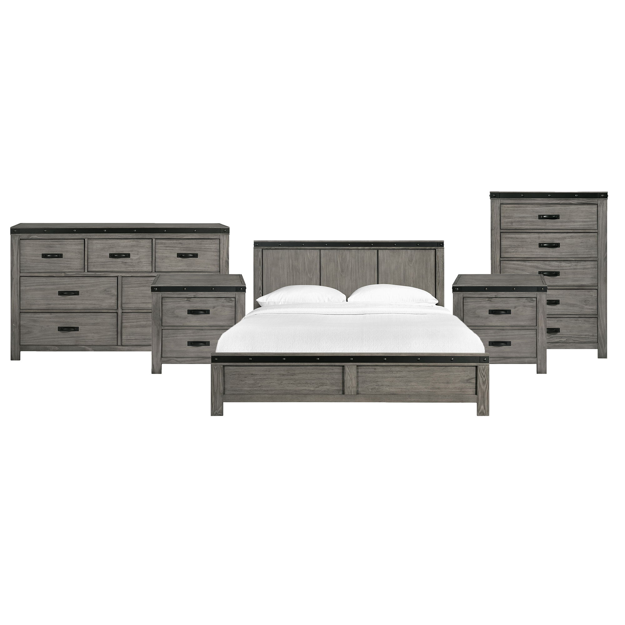 King · 5 Pc · Bedroom Set