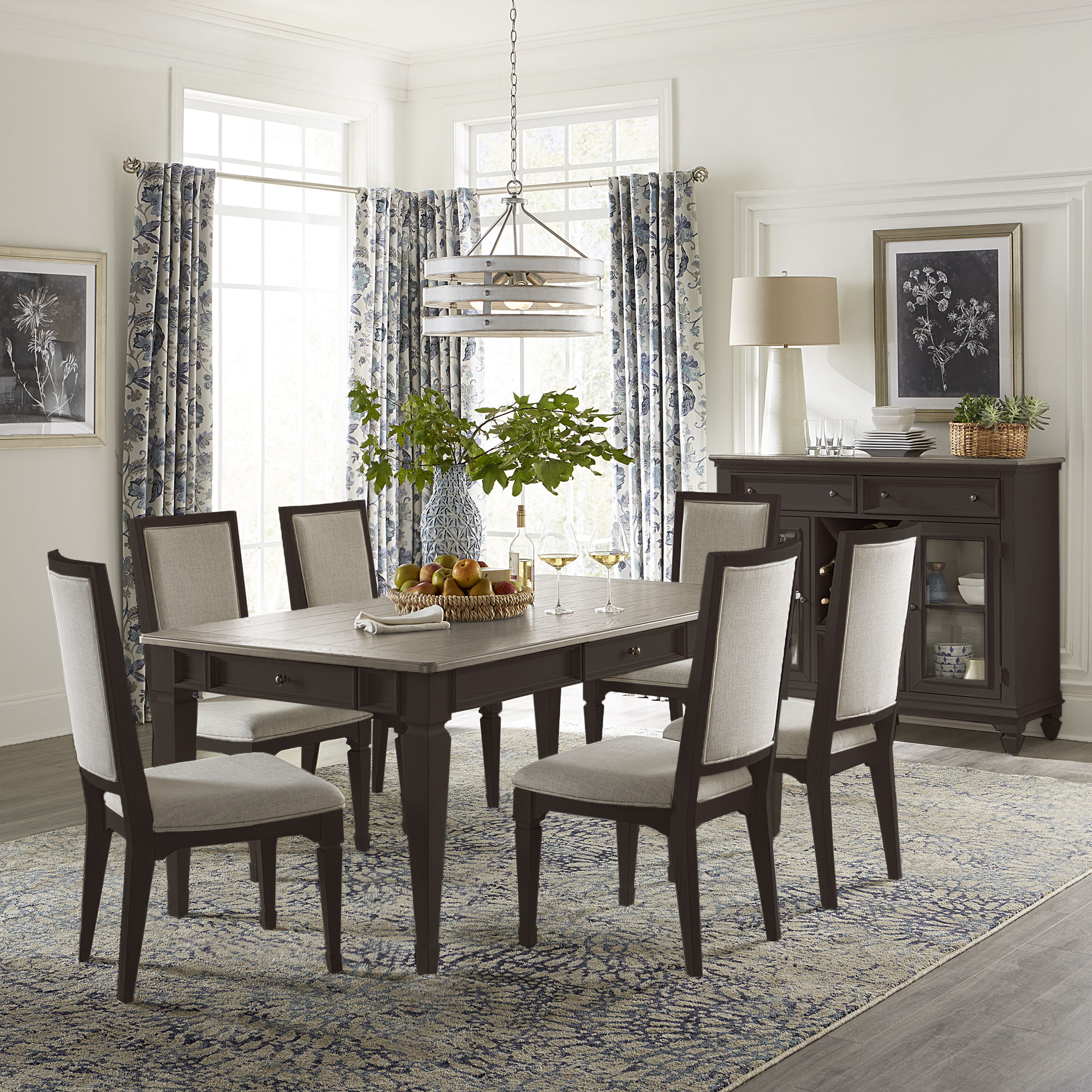 Liberty Furniture Allyson Park - 7 Piece Rectangular Table Set - Brown