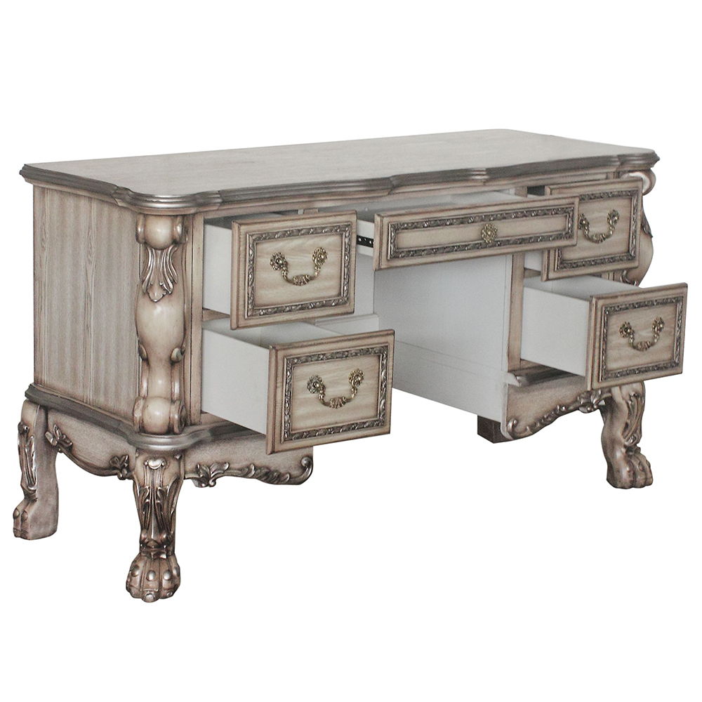 Dresden - Vanity Desk - Vintage Bone White, beige, view 4