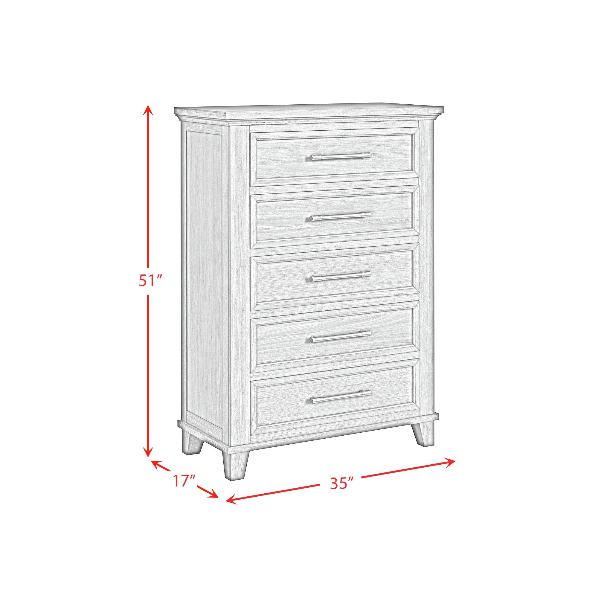 Canterbury - King Storage 5 Piece Bedroom Set - Gray
