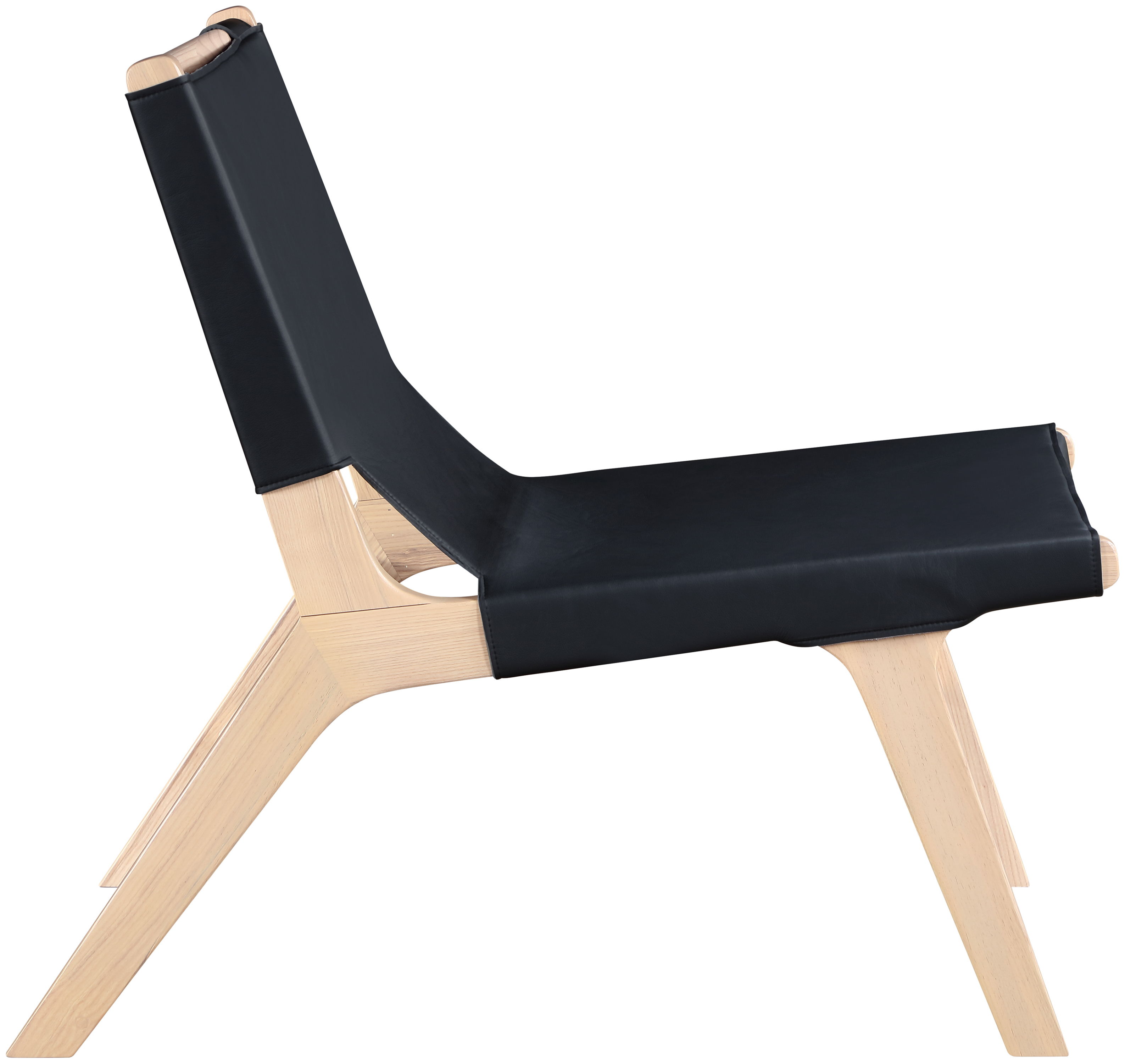Rawlins - Vegan Leather Upholstered Accent Chair - Black