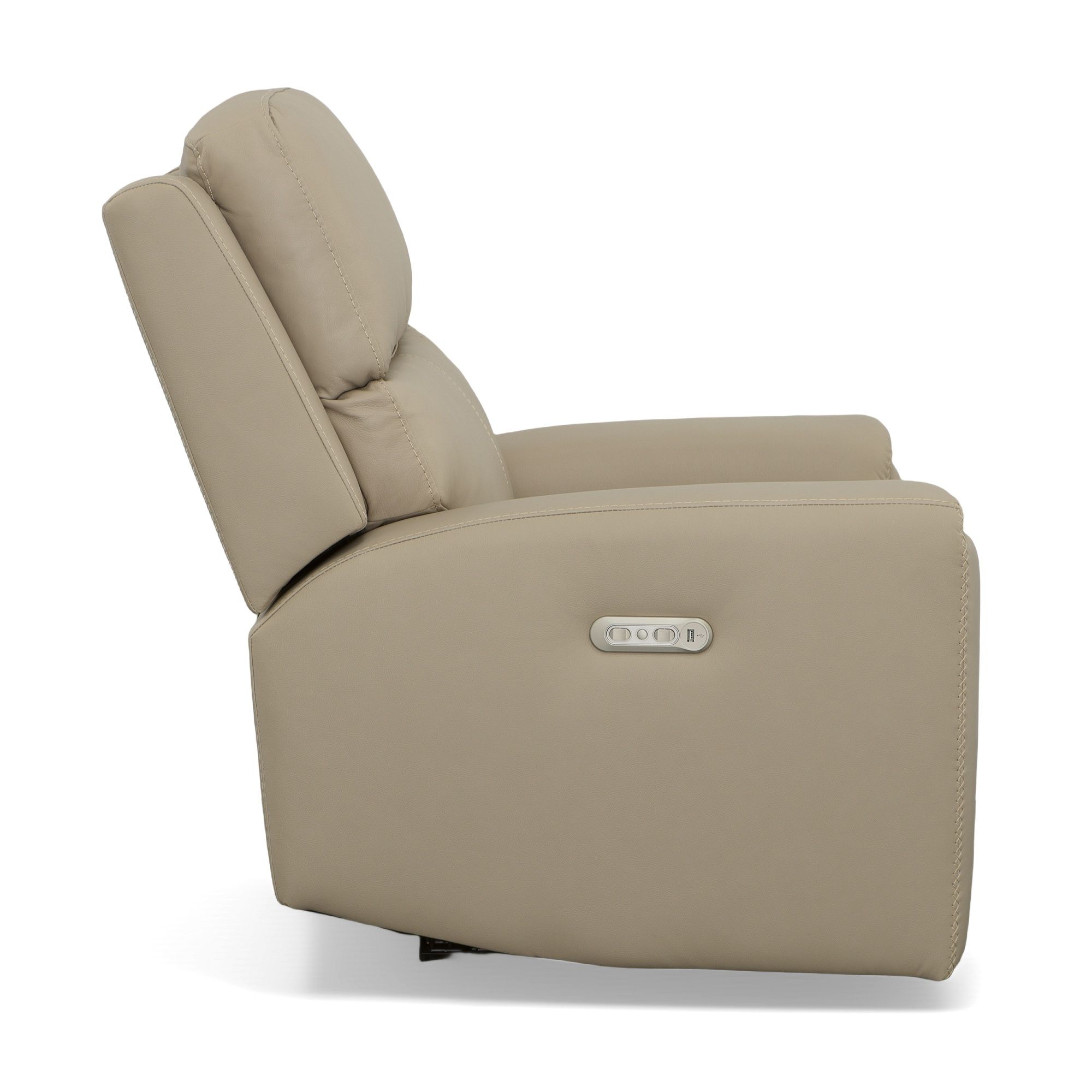 Jarvis - Power Recliner With Power Headrest - Parchment, beige, view 6