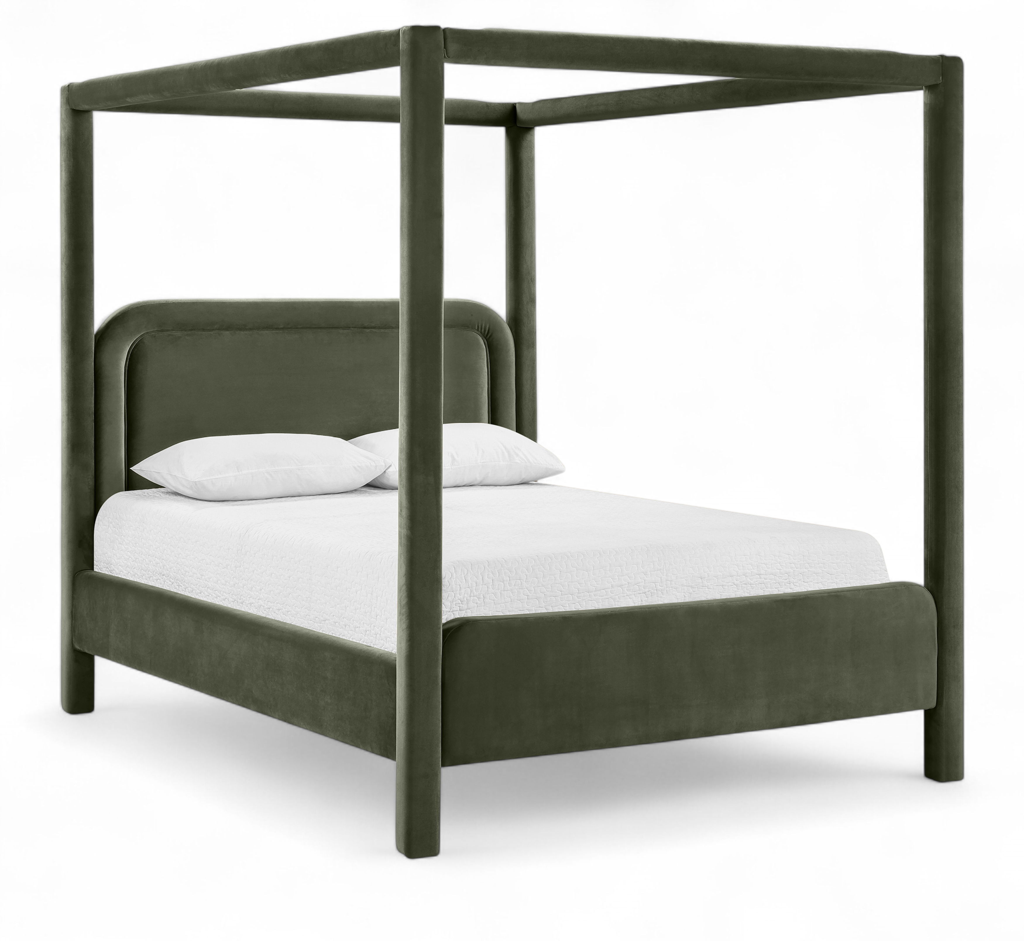 Salina - Velvet Upholstered Queen Bed - Green